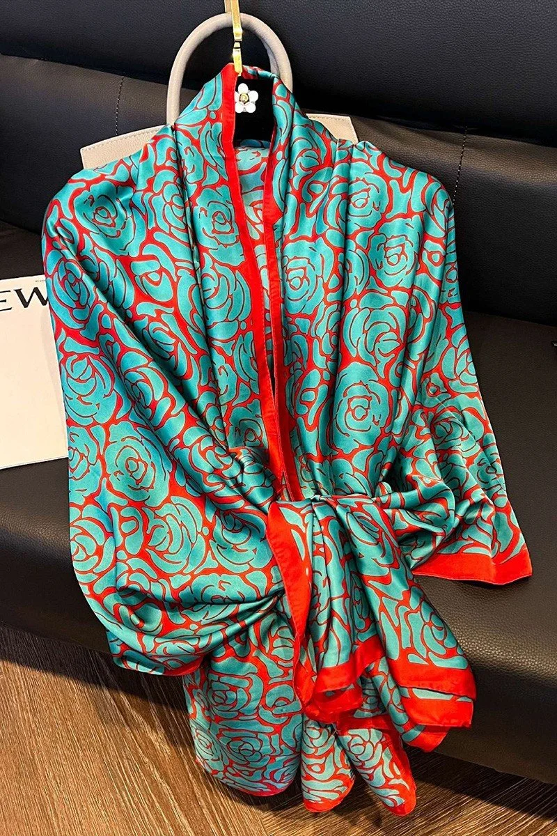 The Painted Garden Silk Wrap