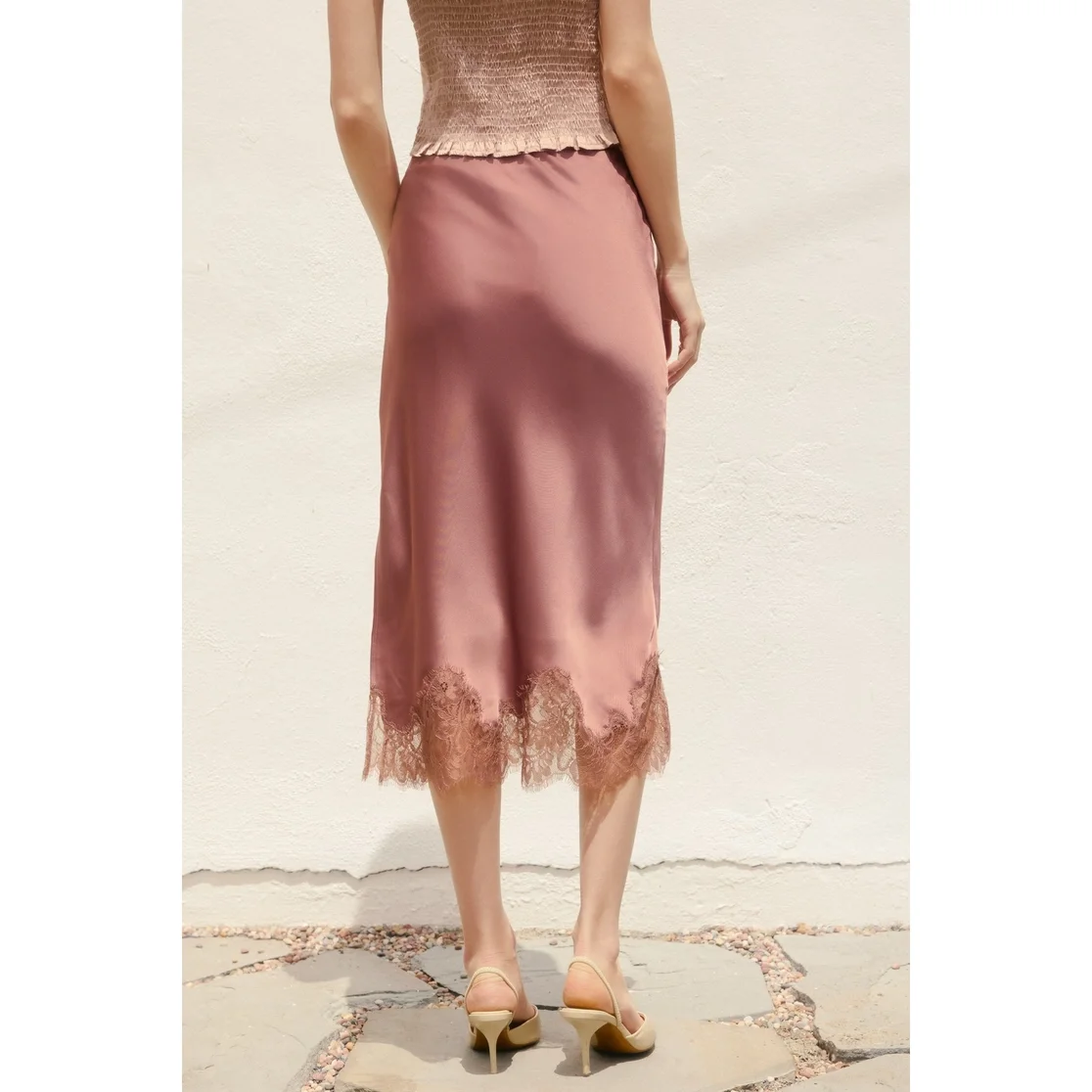 DF Satin Lace Bias Skirt 3.webp