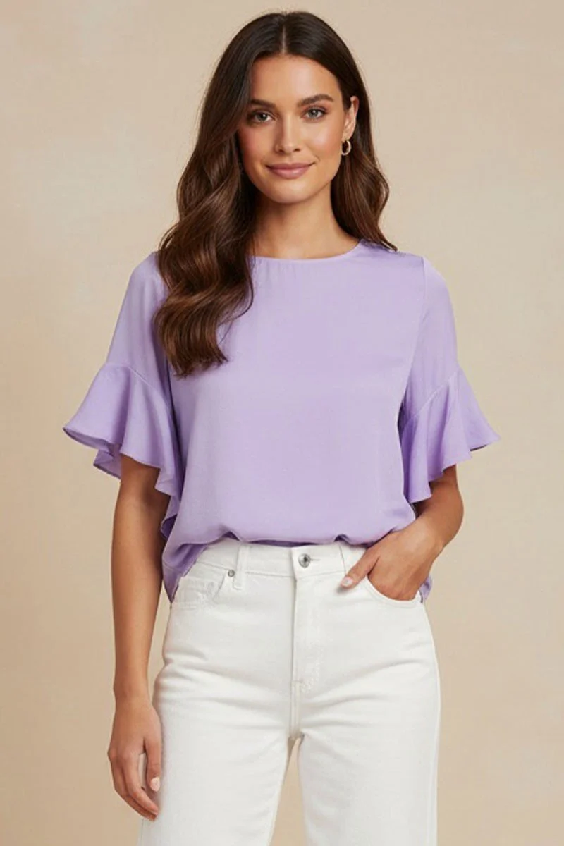 The Camille Top - Lilac Haze (Part of Set)