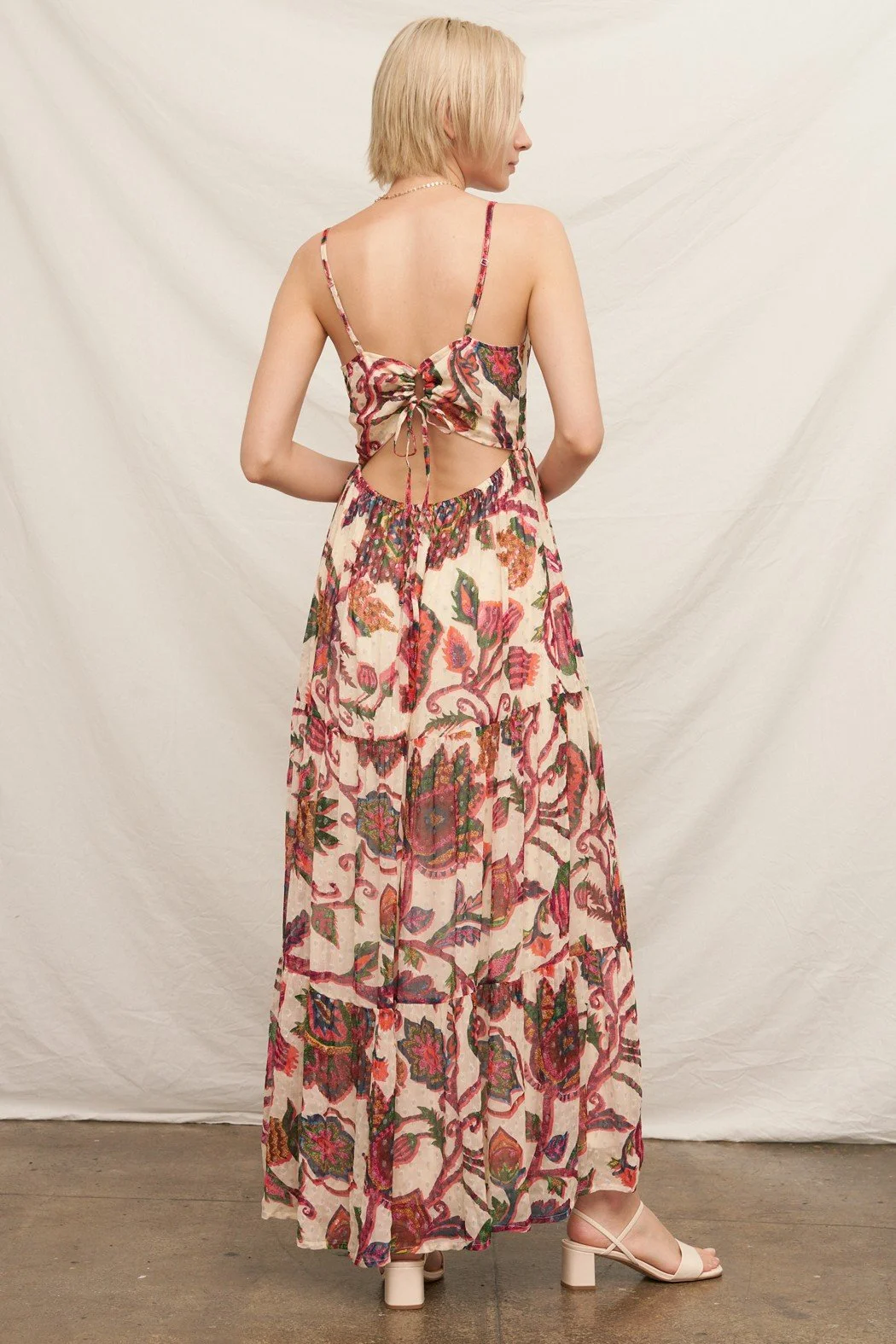 Printed Sleeveless Maxi Dress With Lurex Dots 13.jpg