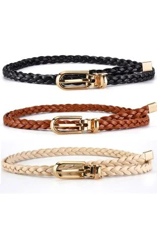 The Atlas Braid Belt - Camel