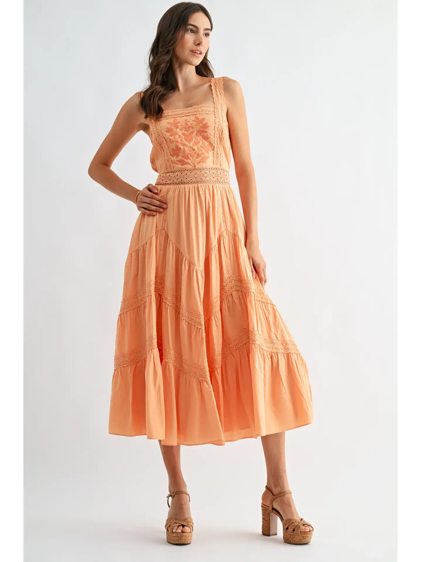 The Positano Dress - Sunwashed Coral