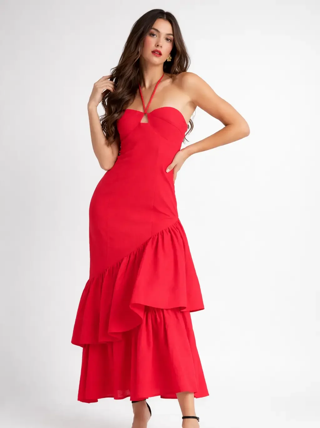 The Entrance Dress - Scarlet Red