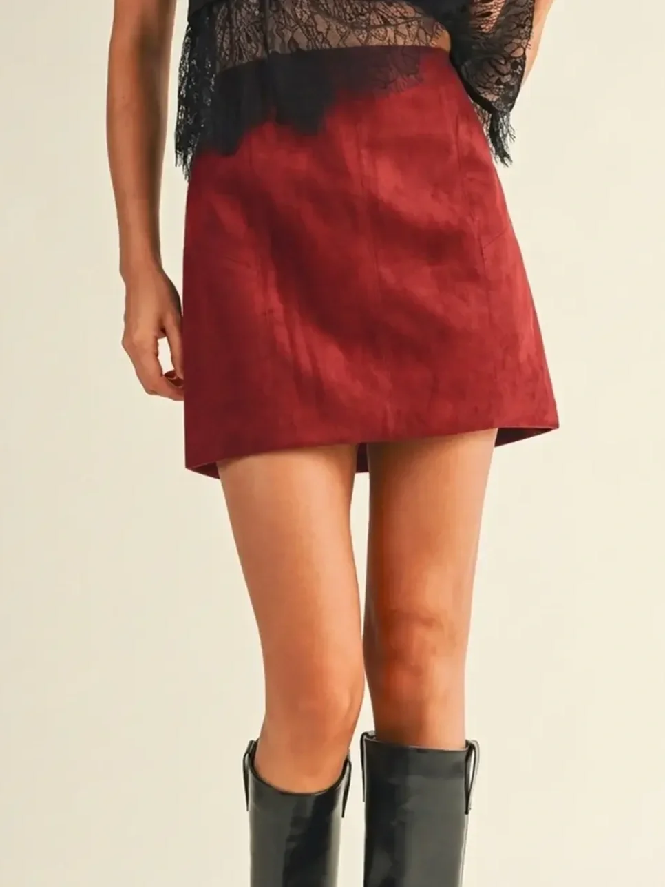 The Sedona Suede Mini - Brick Red