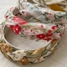 Exquisite Floral Embroidered Headbands