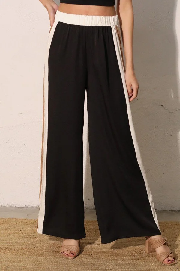 Black nude sport striped poly silk pants 12.jpg