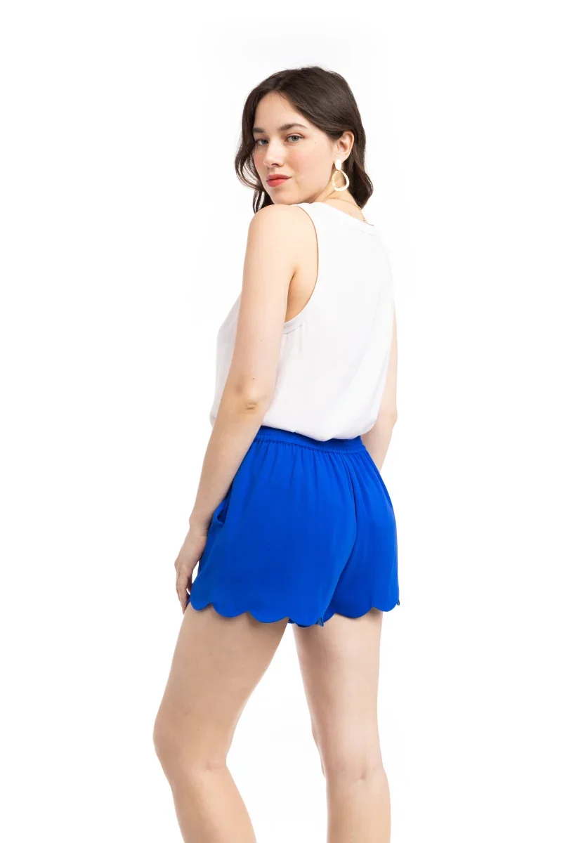 Scalloped Hem Shorts Blue 12.webp