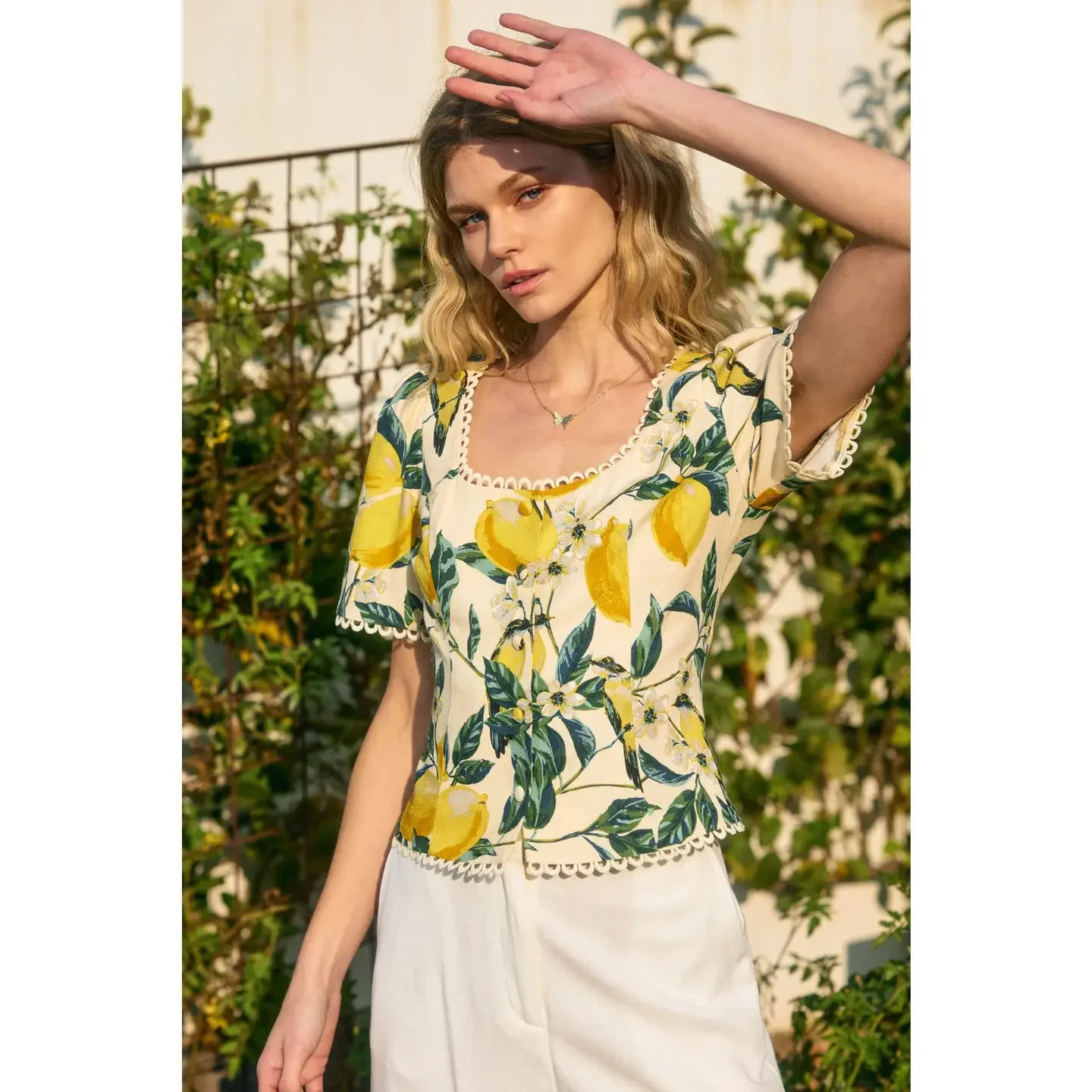 The Limoncello Lace Blouse