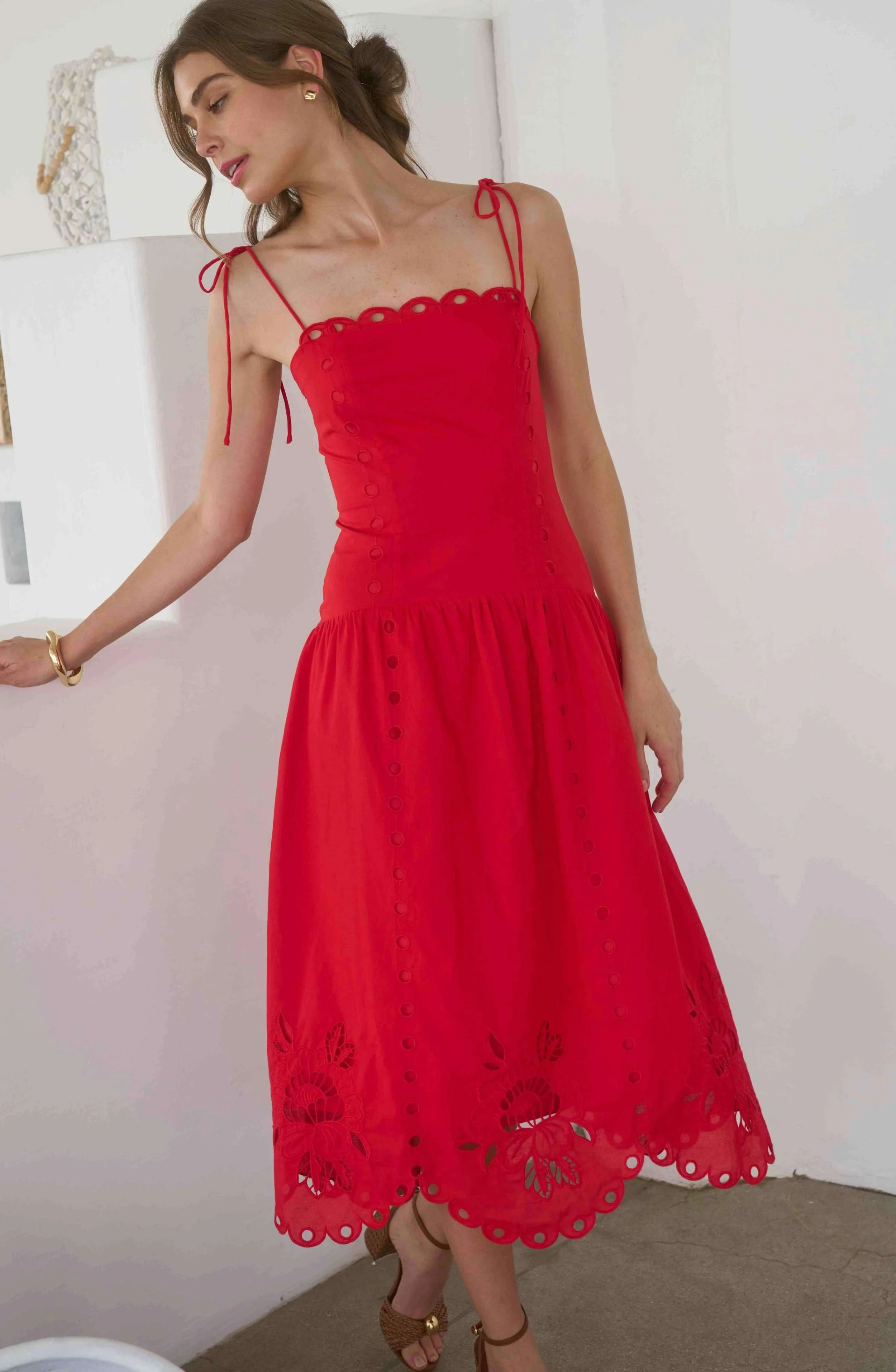 The Entrance Dress - Scarlet Red