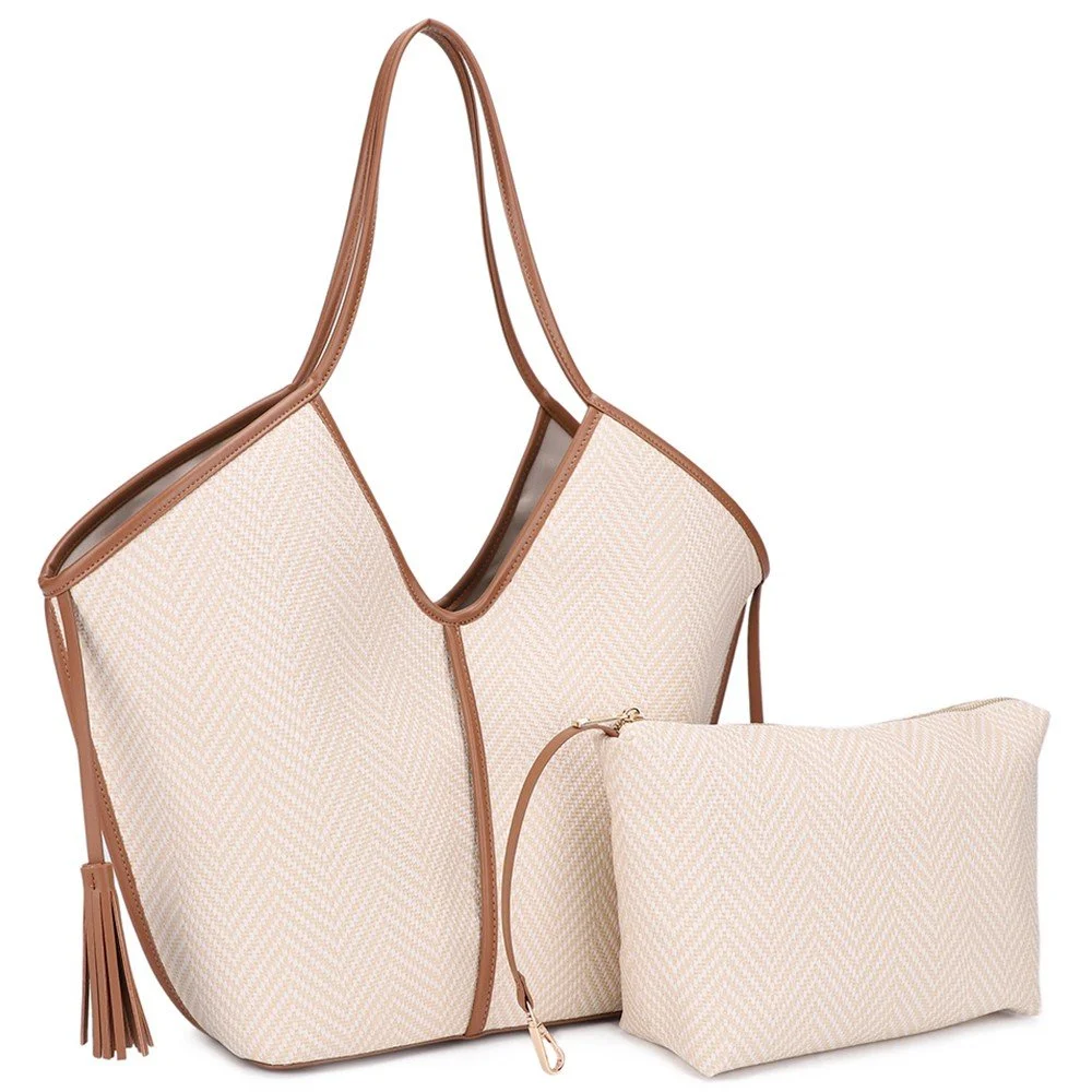 The Portofino Tote - 2 for 1 - Bone