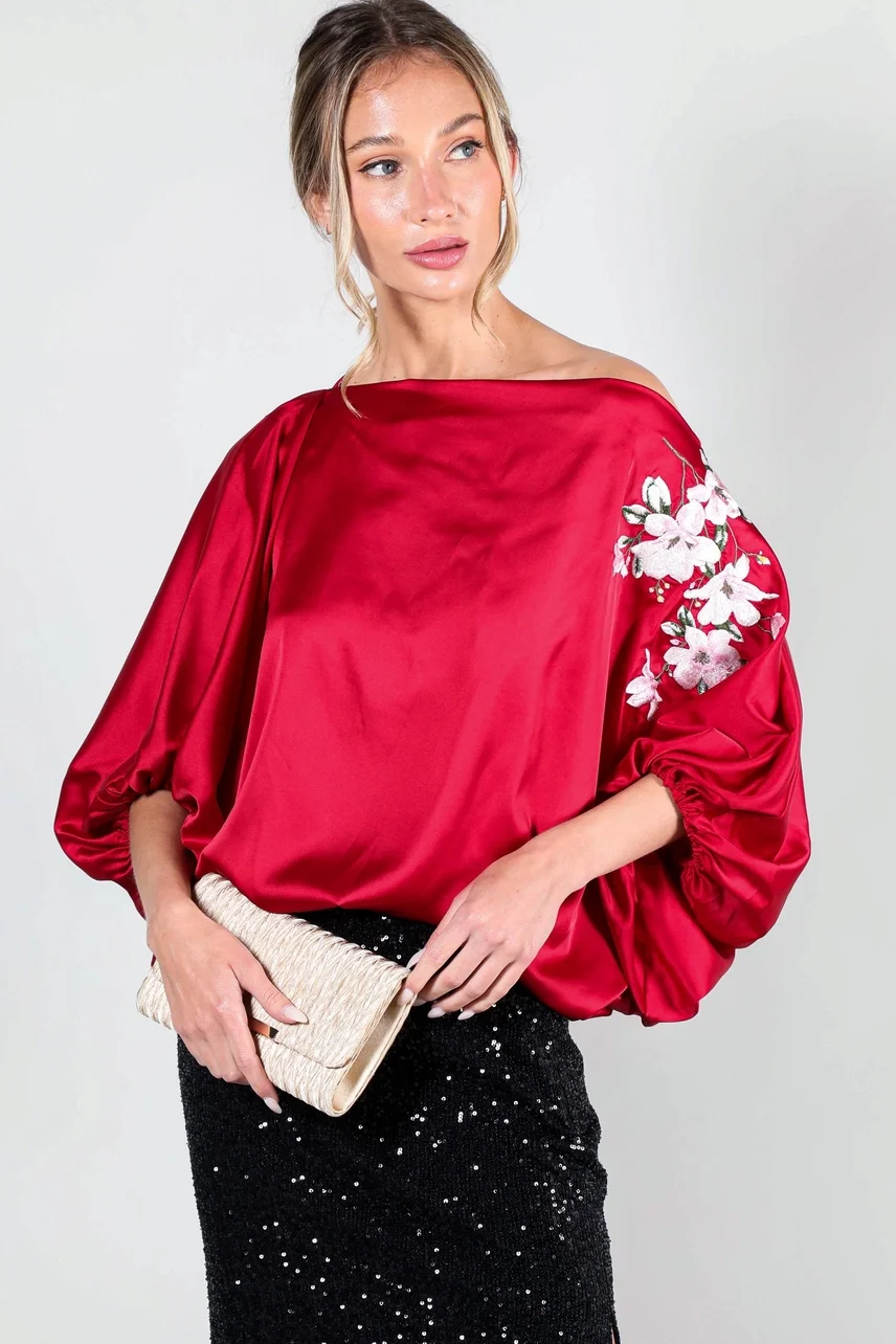 Red Embroidered Blouse 3.webp