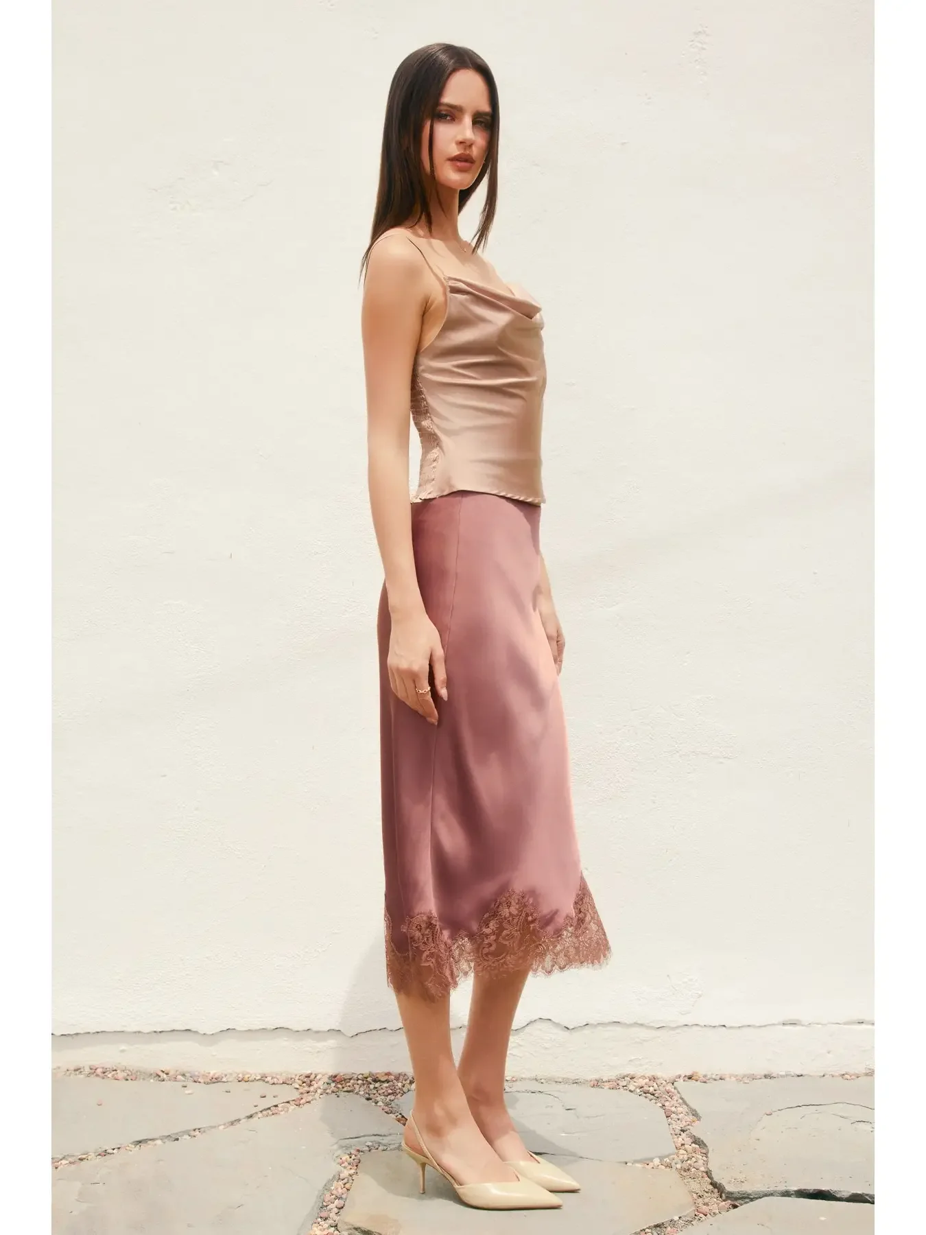 DF Satin Lace Bias Skirt 2.webp