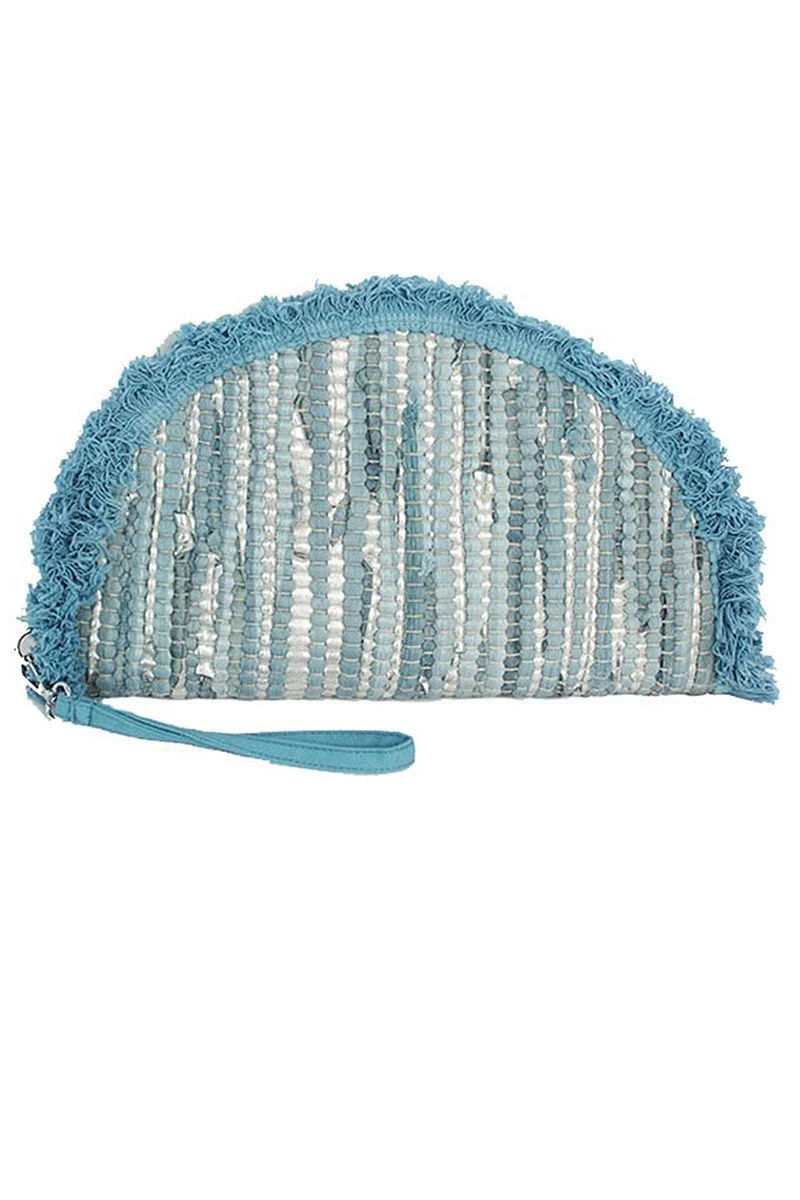 Tidewoven Clutch – Azure