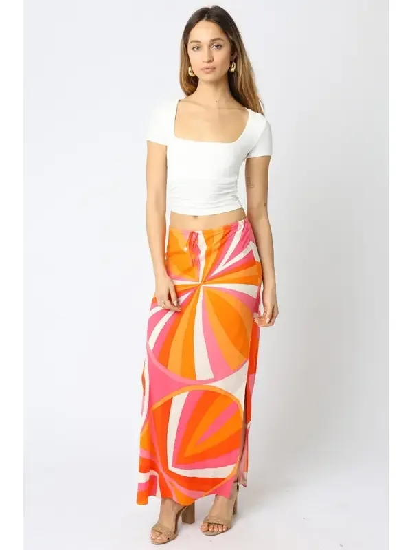 The Mod About You Maxi  Skirt