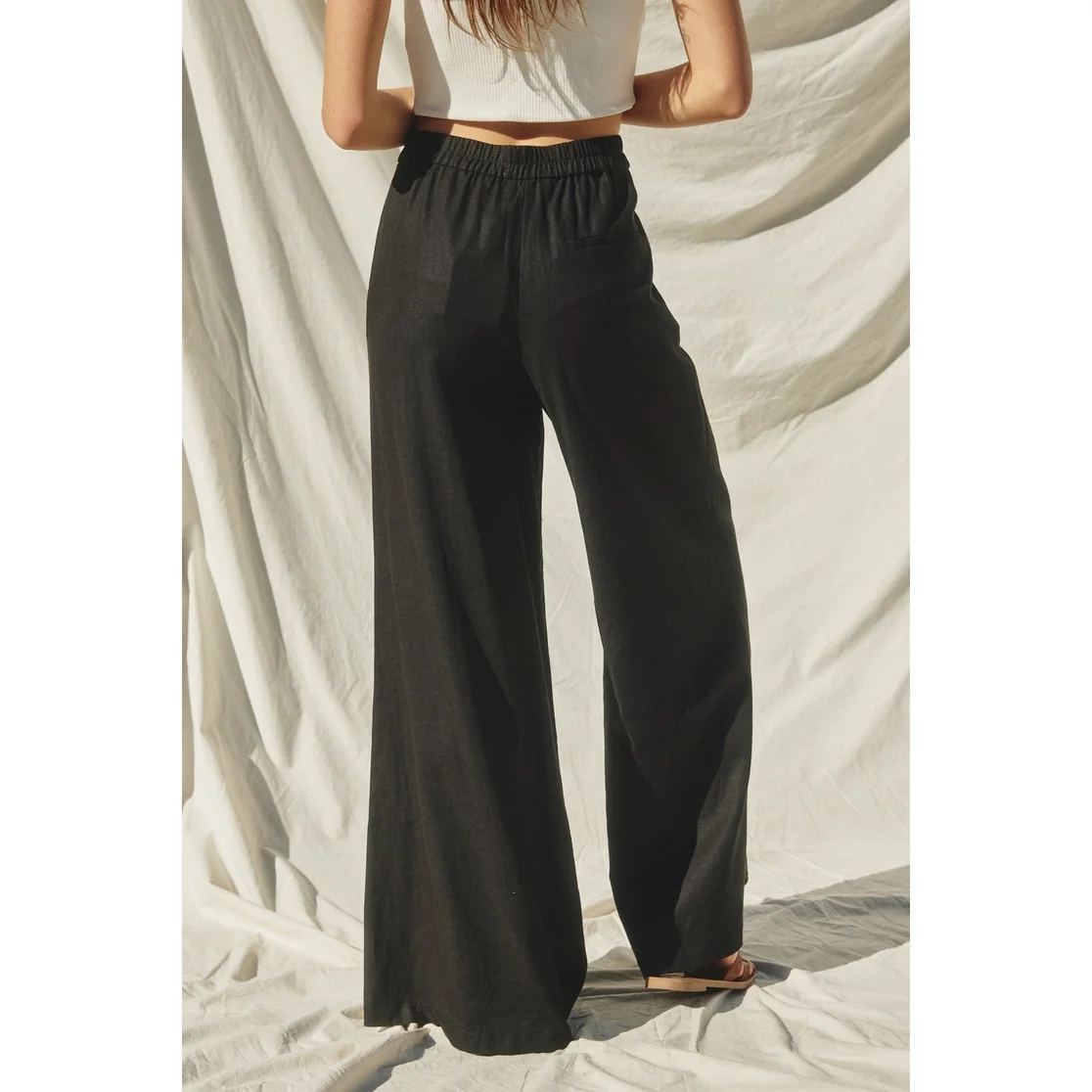DF - Black Linen Pant 1.webp