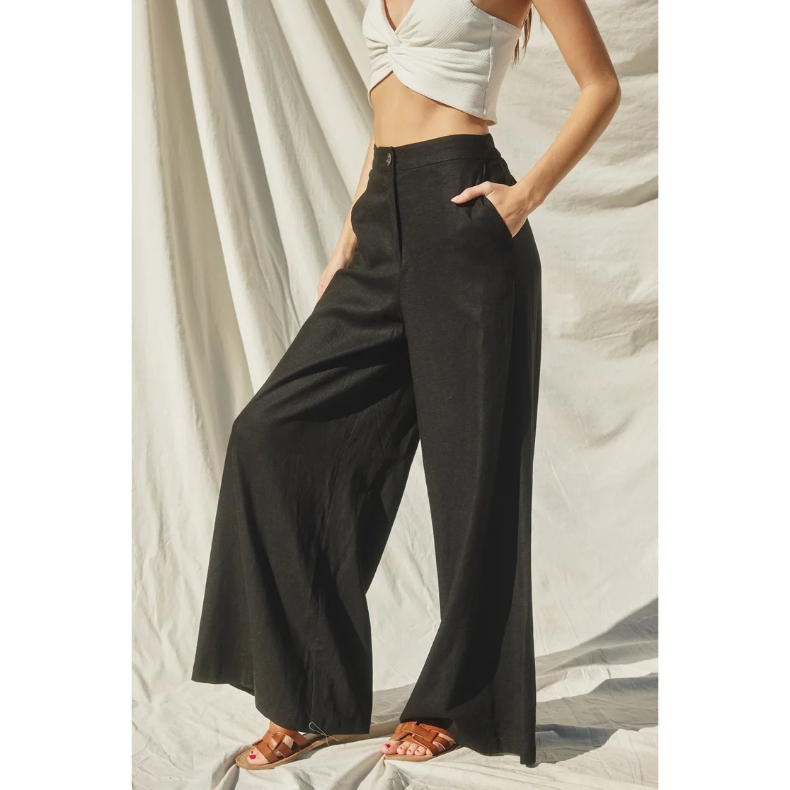 DF - Black Linen Pant 2.webp