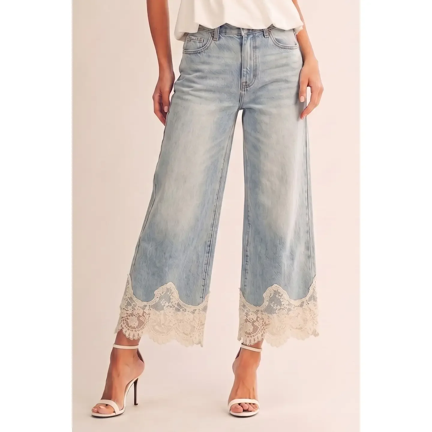 The Montmartre Lace-Hem Jean