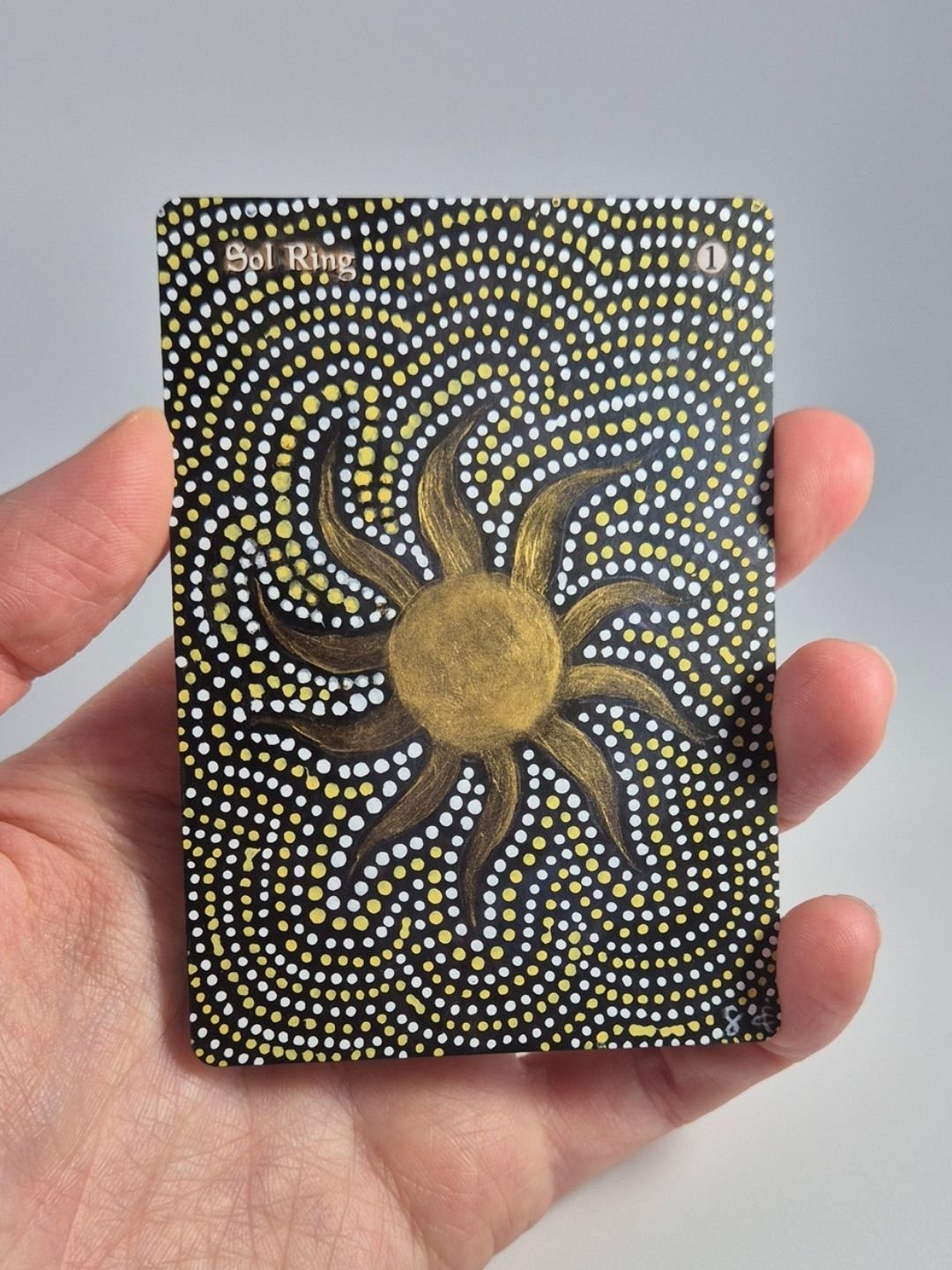 Sol Ring – Abstract Pattern I – Gavard x Combes – MTG Hand Painted Alter