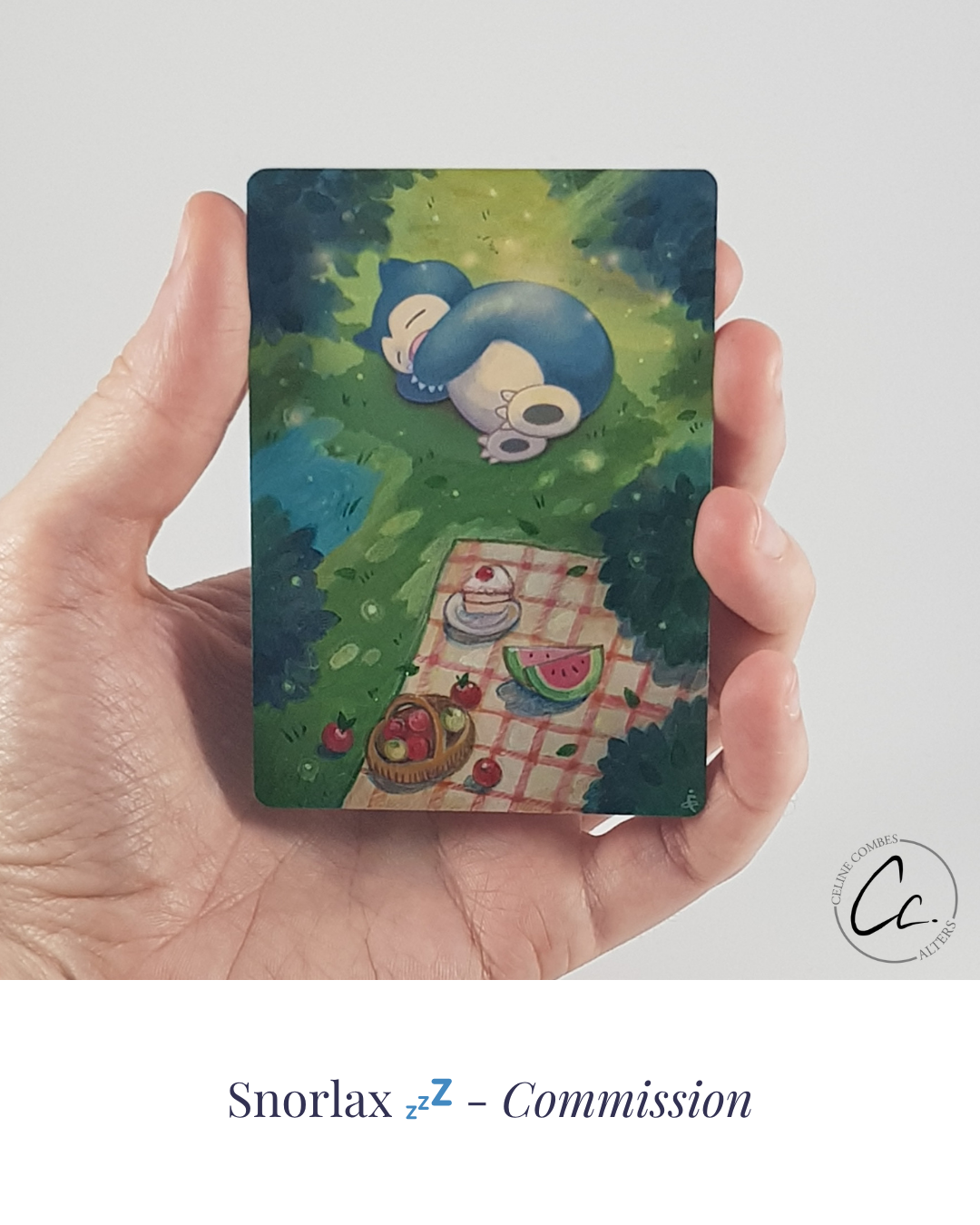 Snorlax card alter — Ronflex
Hand painted acrylic · commission available