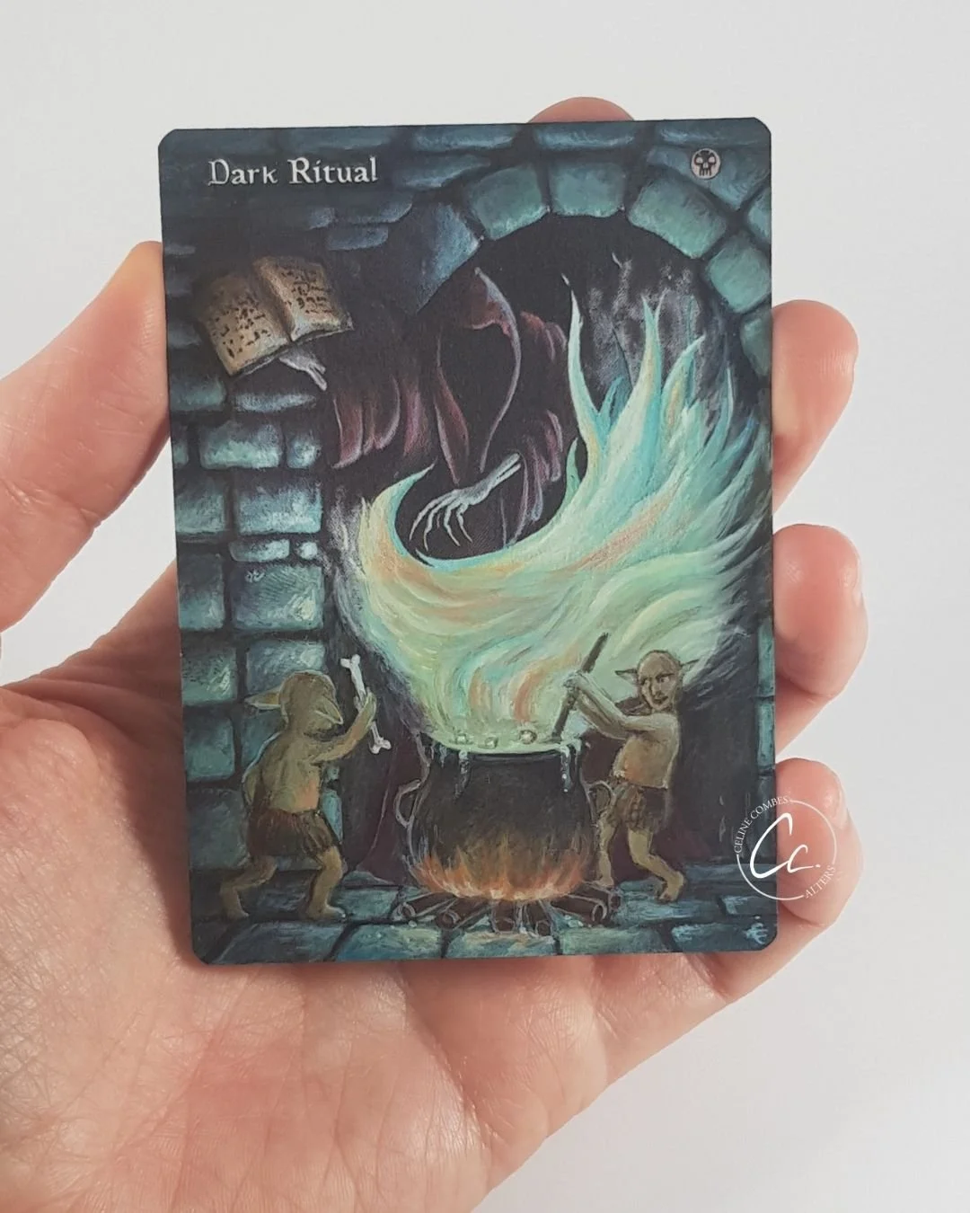 Dark Ritual "with the goblins" - Magic the Gathering Hand Painted Alter