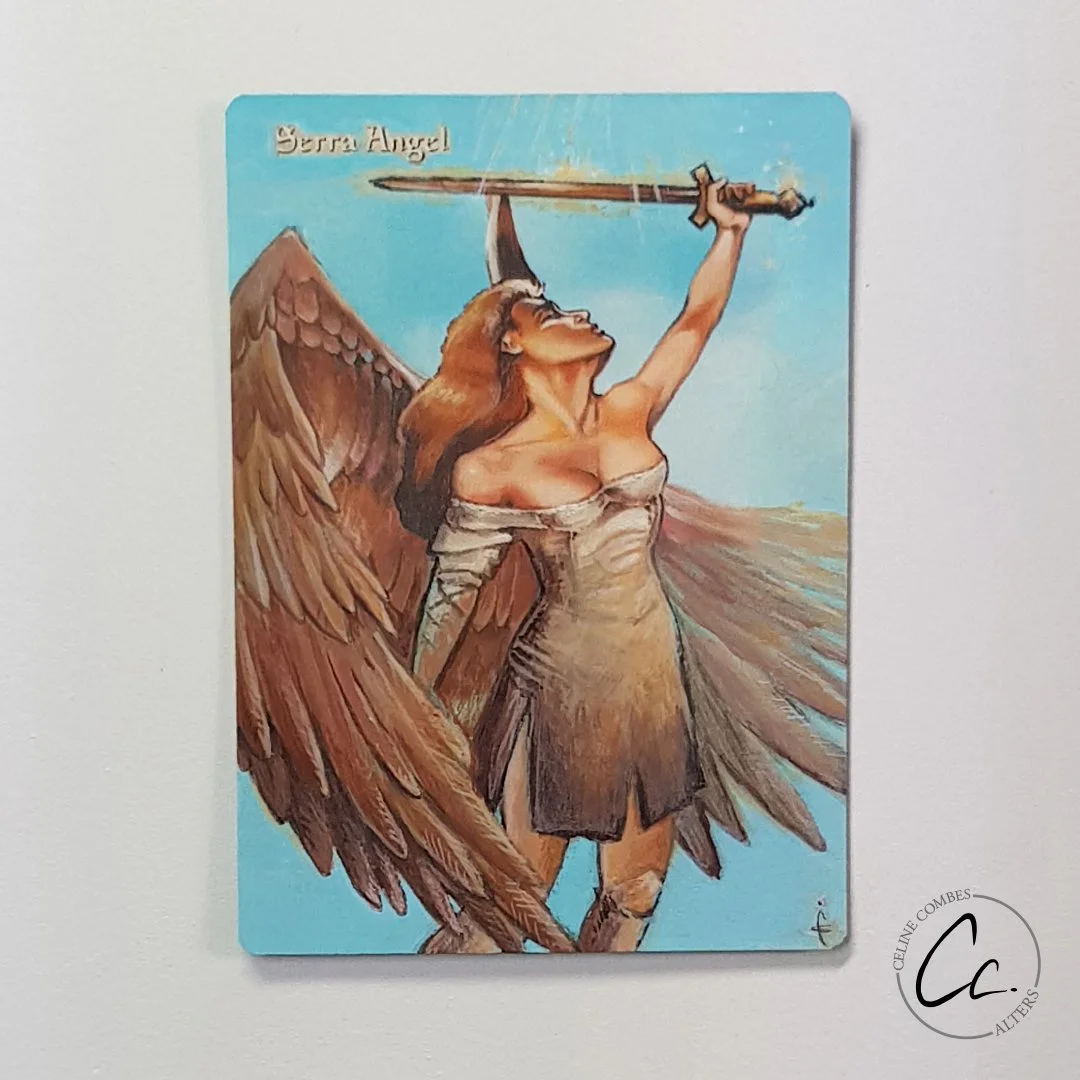 Serra Angel Commission - Magic the Gathering Hand Painted Alter