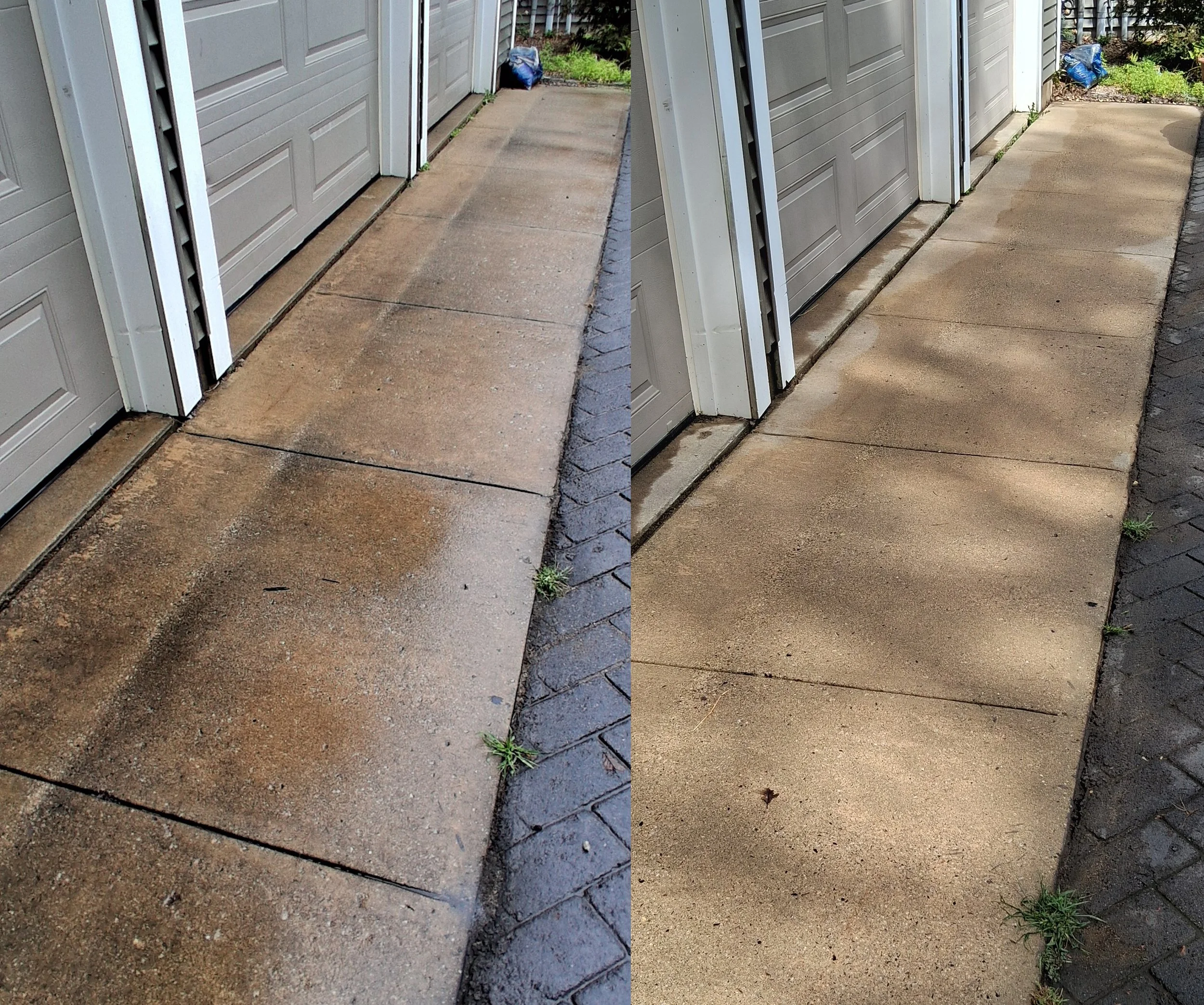 What should I look for when choosing a pressure washing company for my driveway?