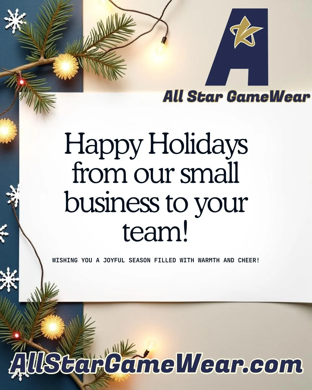 As the year winds down, we&rsquo;re filled with gratitude for your continued support. From our team to yours, we wish you a joyful, restful, and bright holiday season. Here&rsquo;s to an even better year ahead!
#HappyHolidays #TeamUniforms #AllStarGa