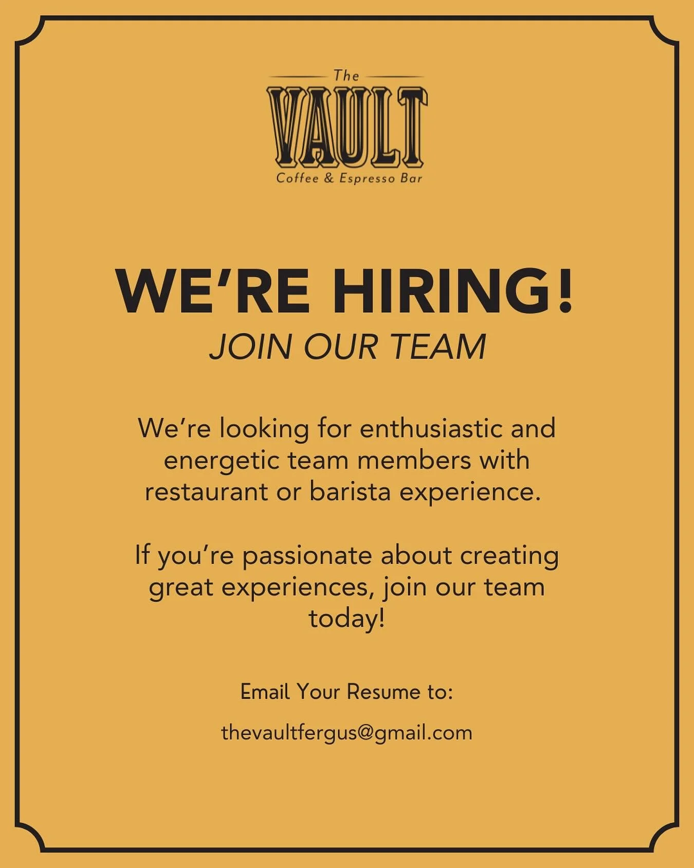 We are hiring this spring! ☺️