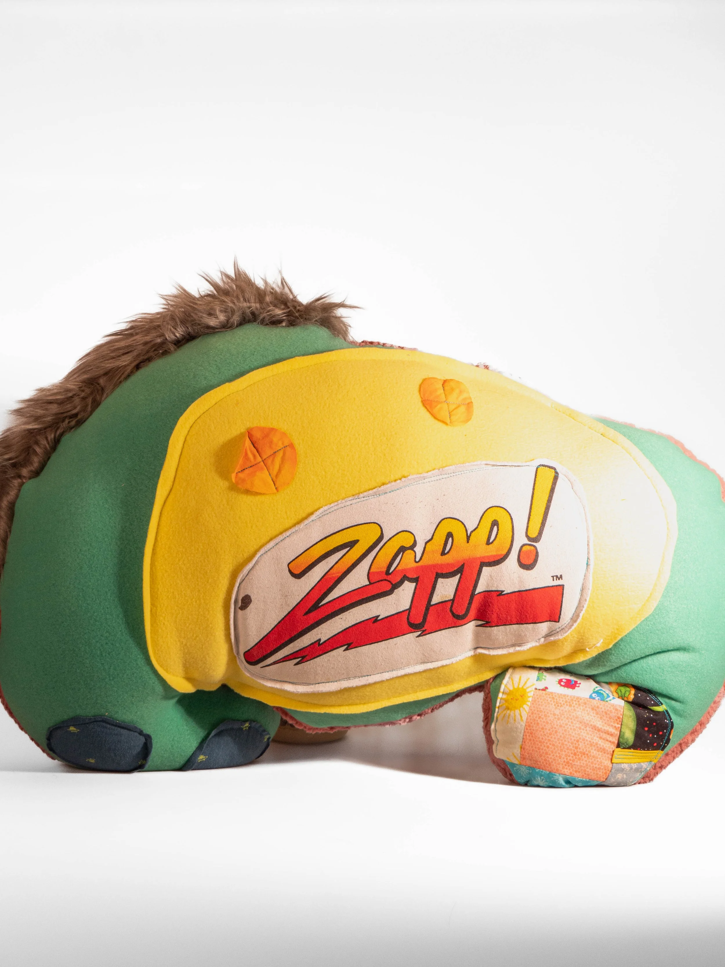 "Zapp!" Three-Dimensional Creature 
Mixed & recycled fibers
Ypsilanti, Michigan
2021