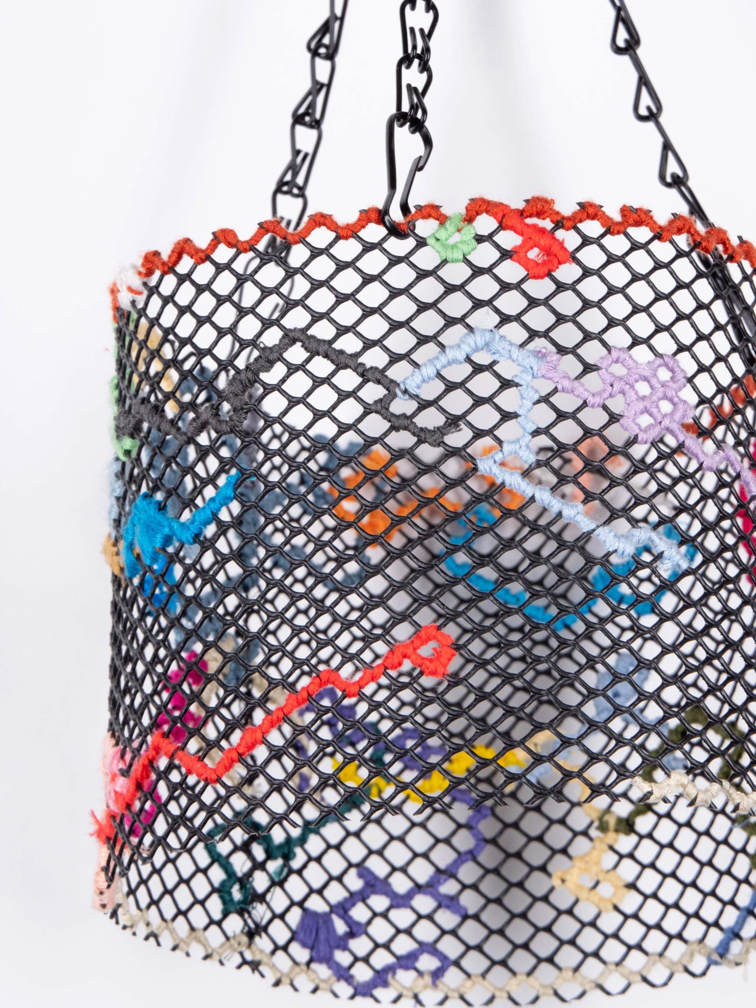 "Hanging Transparent Painting"
Embroidery thread on plastic armature
Olympia, WA
2020