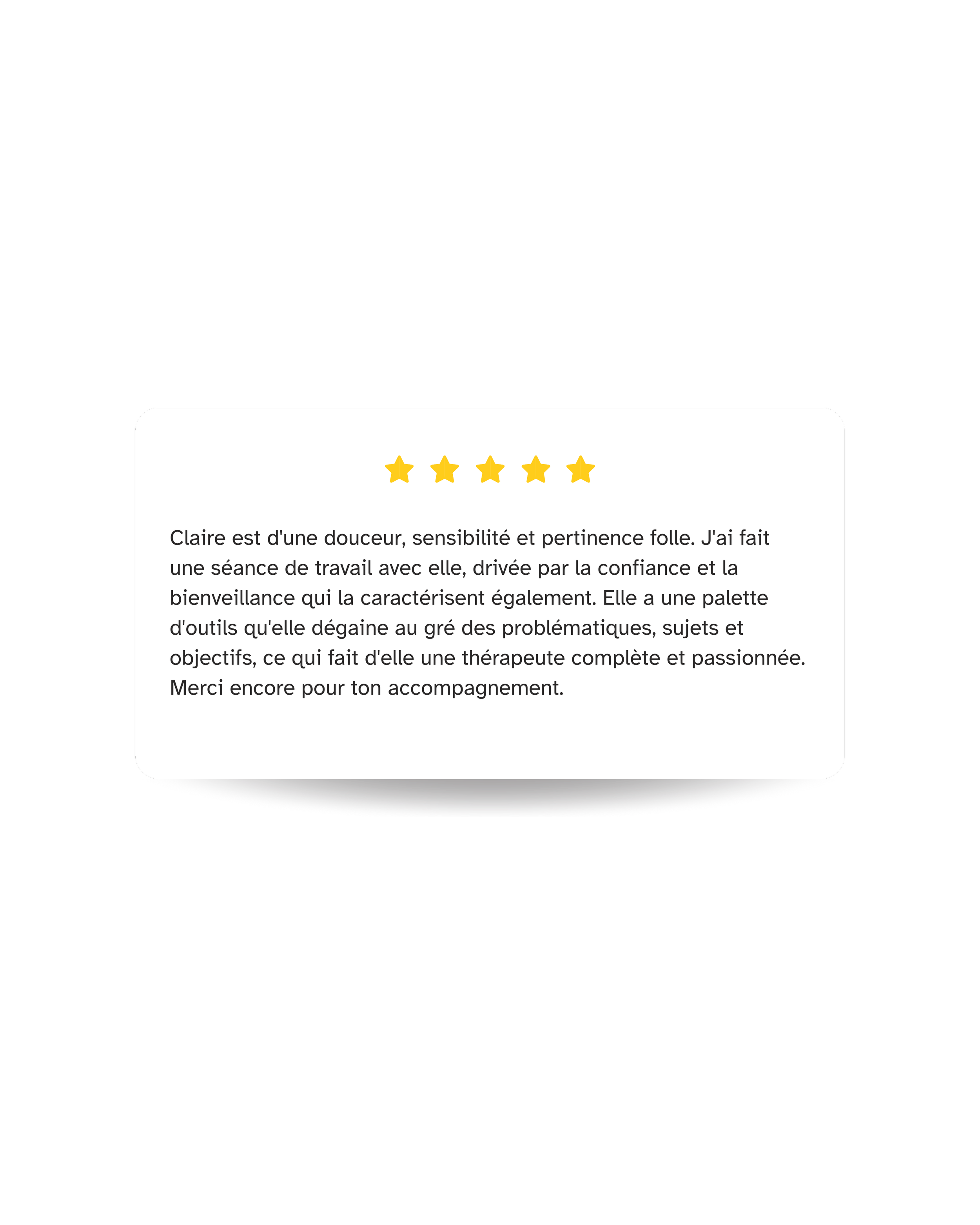 Avis Claire Maoui thérapeute énergéticienne et coach à clichy