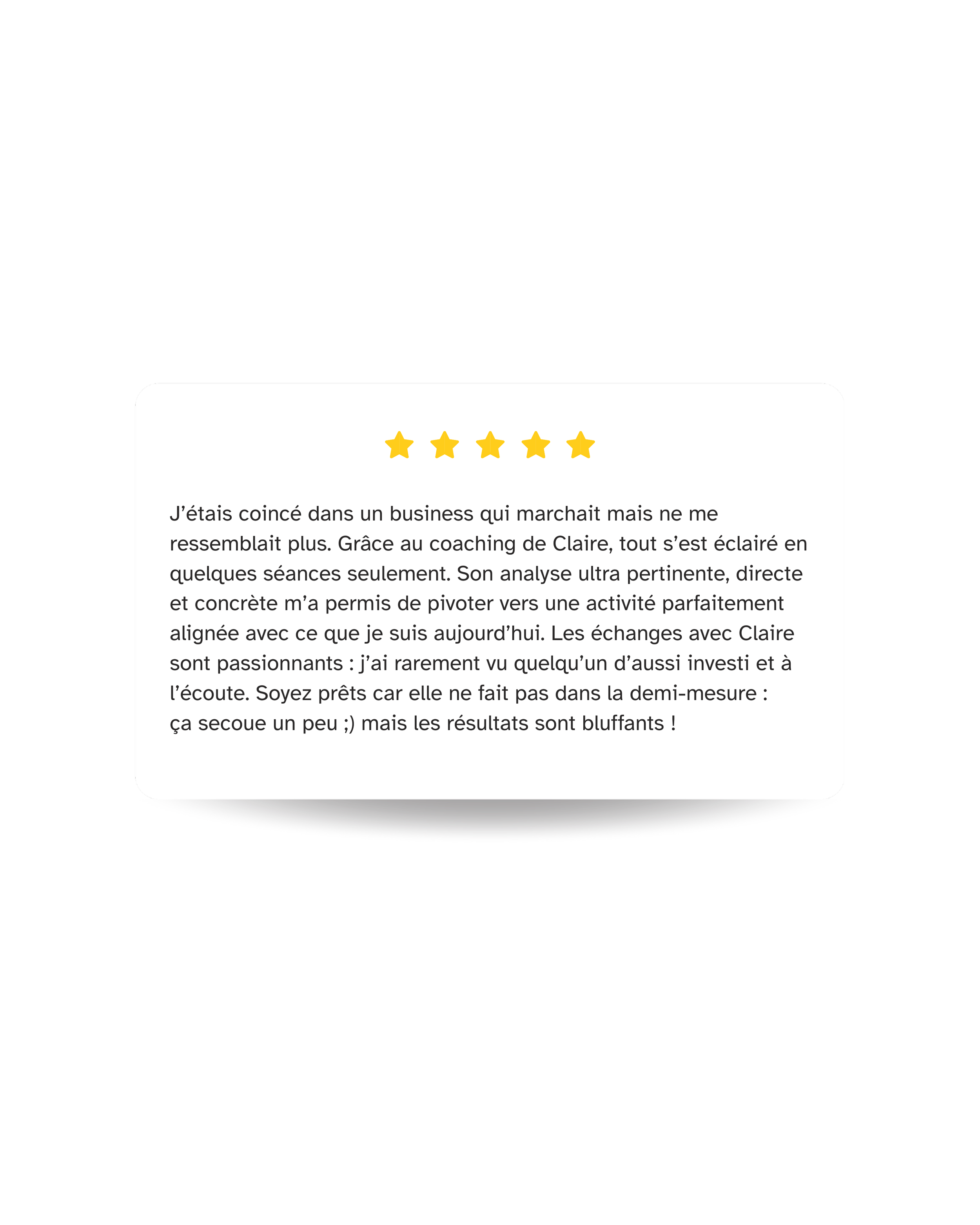 Avis Claire Maoui thérapeute énergéticienne et coach à clichy