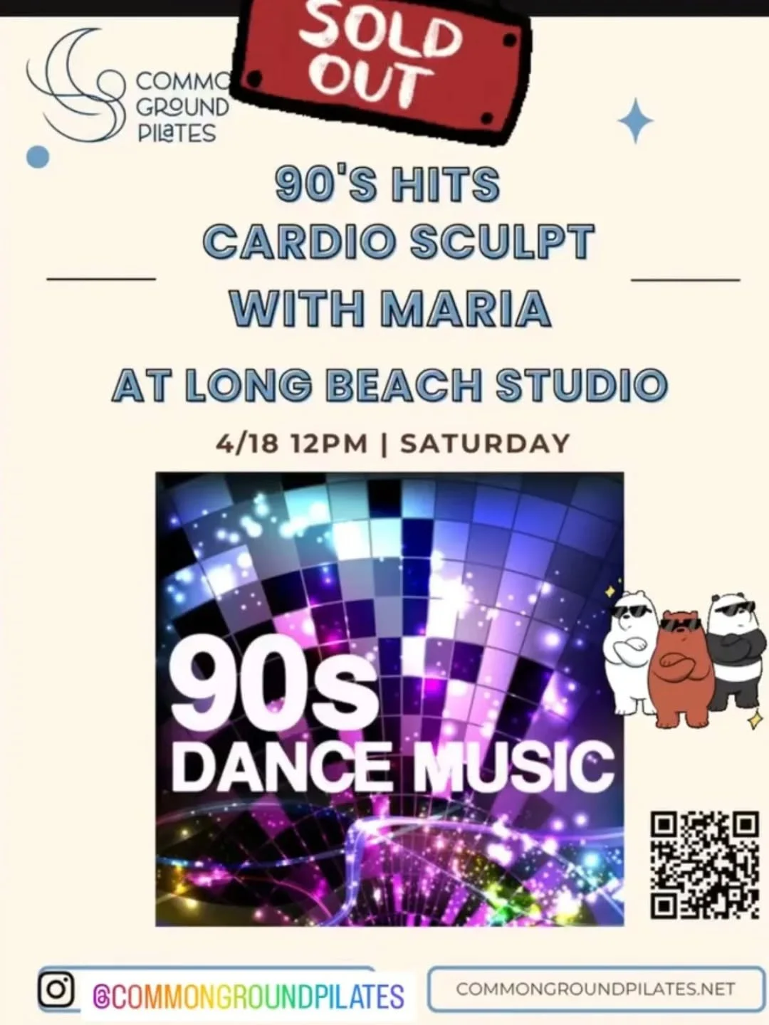 Another sold out class with Common Ground Pilates 🪄 get ready for a sweat session of your life 🌴 🪩