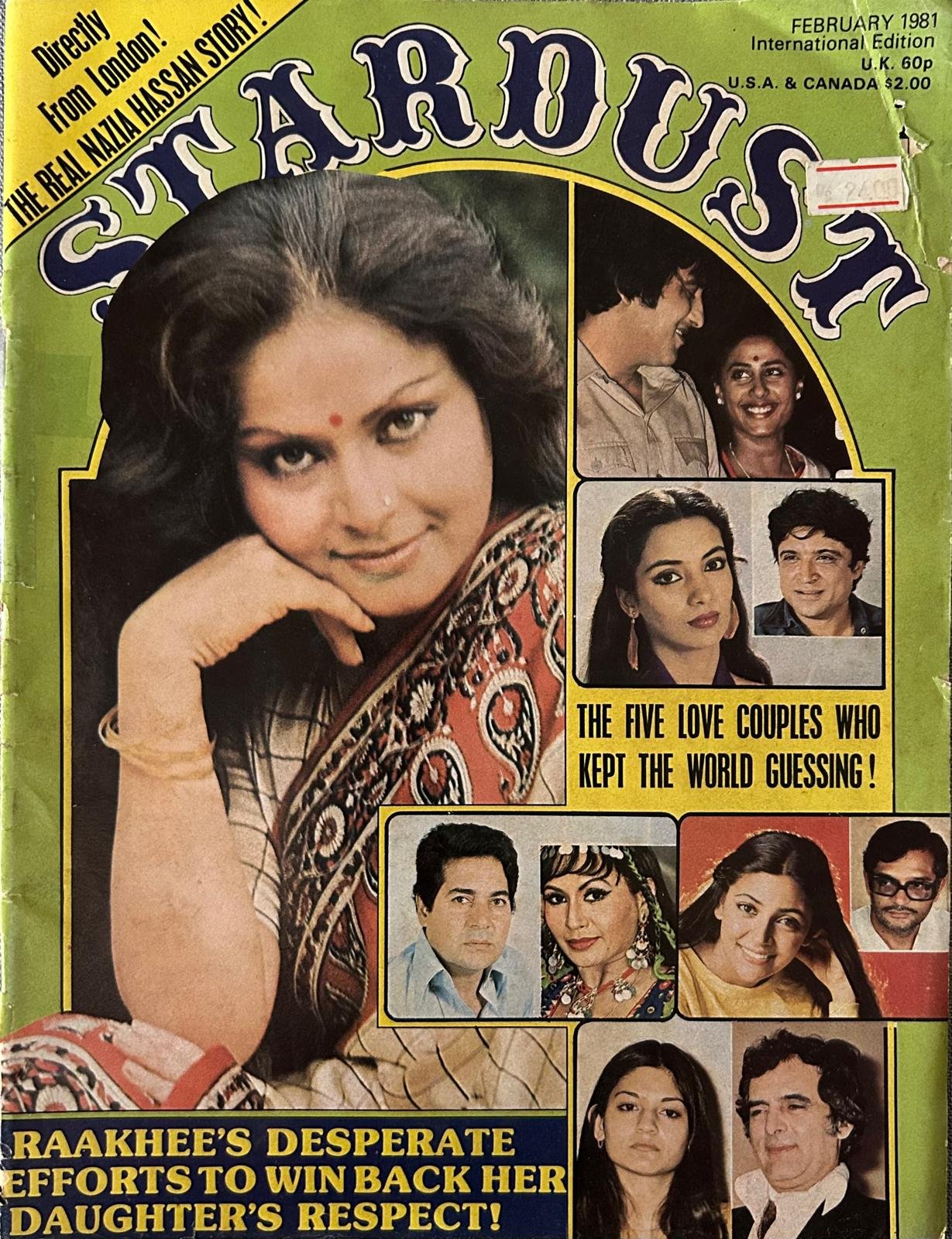 Stardust Magazine February 1981 - Raakhee