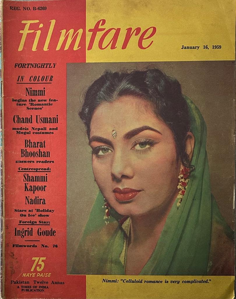 Filmfare Magazine 1959 - Nimmi
