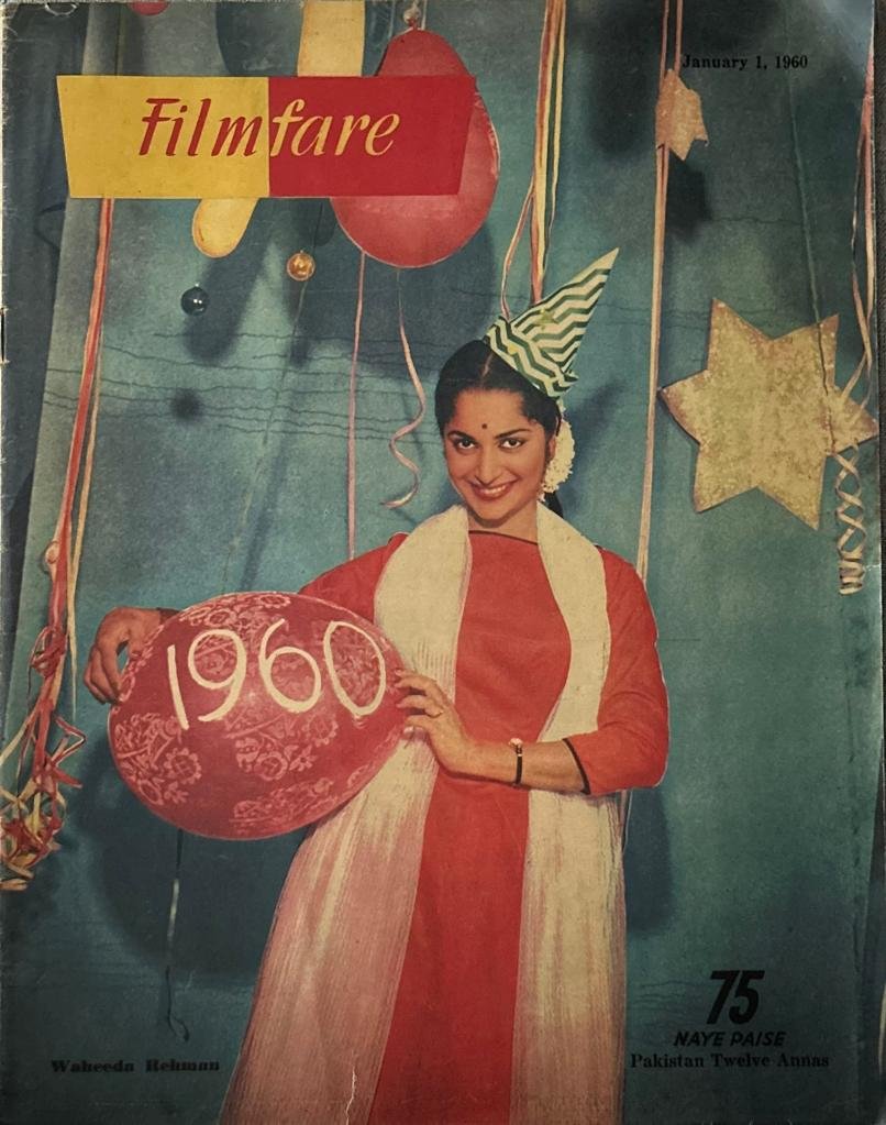Filmfare Magazine 1960 - Waheeda Rehman