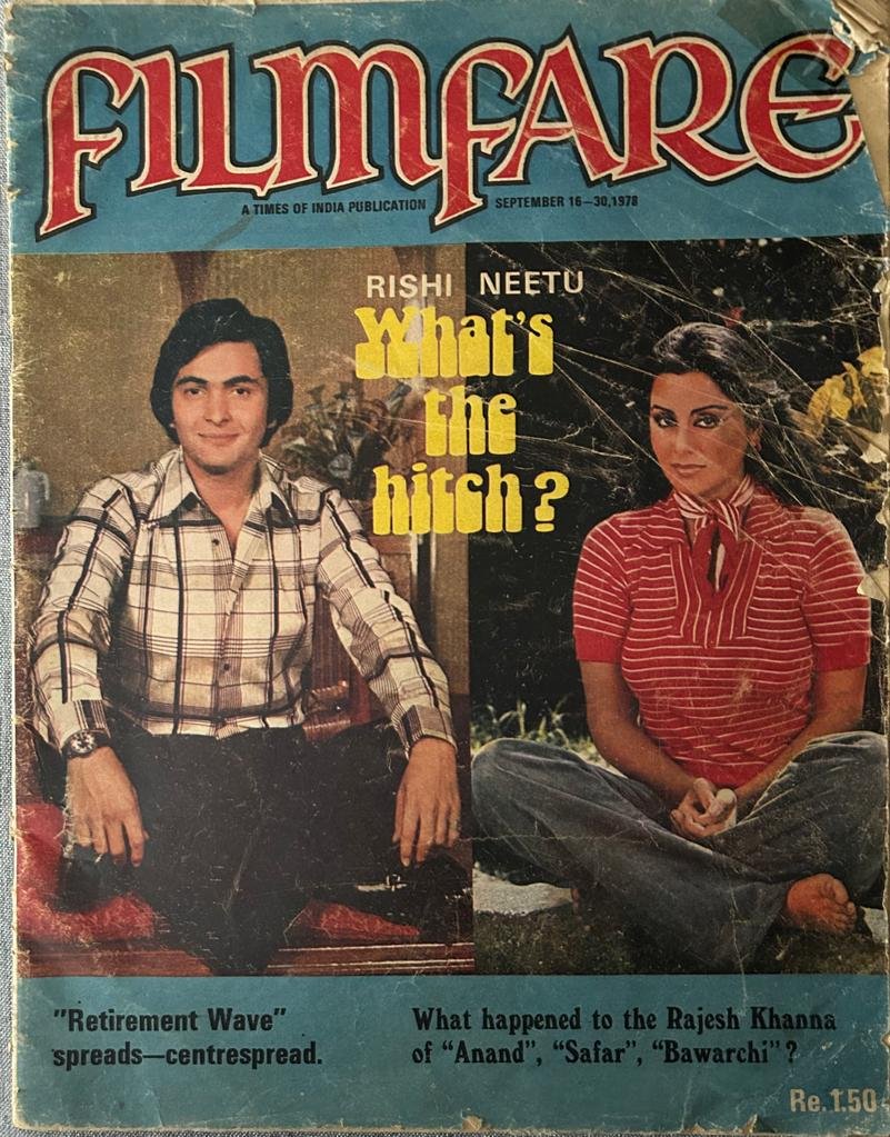 Filmfare Magazine 1978 - Rishi & Neetu