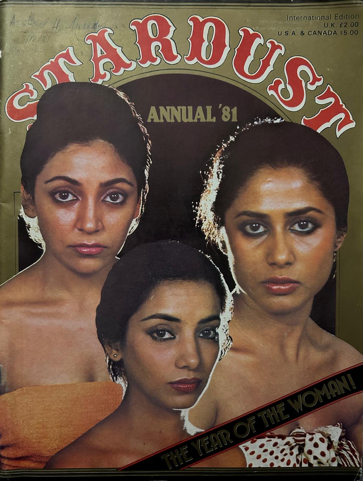 Stardust Annual Magazine 1981 – Shabana, Smita & Deepti | Original Bollywood Collectible