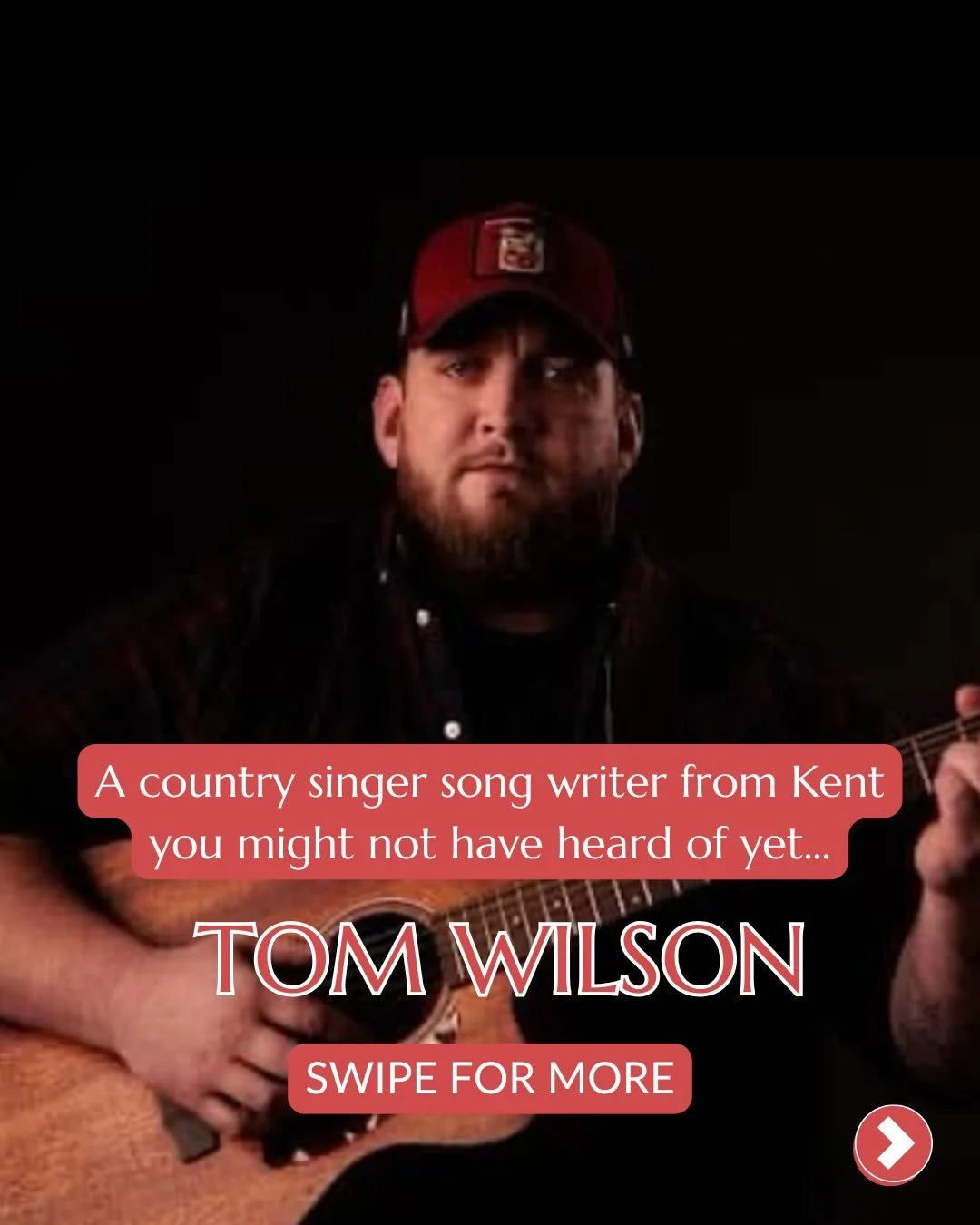 Introducing country artist: Tom Wilson from Kent. 

Inspired by artists such as Luke Combs and Zach Bryan, he is building his sound through local gigs and original storytelling.

Tom has recently released his original song &ldquo;John Wilson&rdquo; a