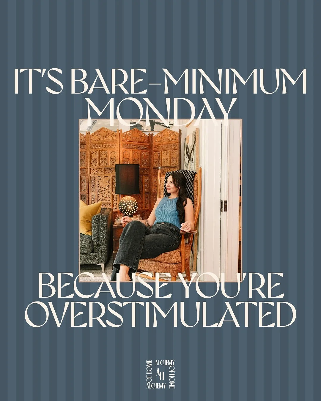 This is your Moonday reminder to not do too much ‼️

Mondays are NOT ❌ for grinding. It&rsquo;s like jumping into a cold lake before you&rsquo;ve even laid out to warm up. Only boys do shit like that! Come on now. 

Ease in to the week, and pay atten