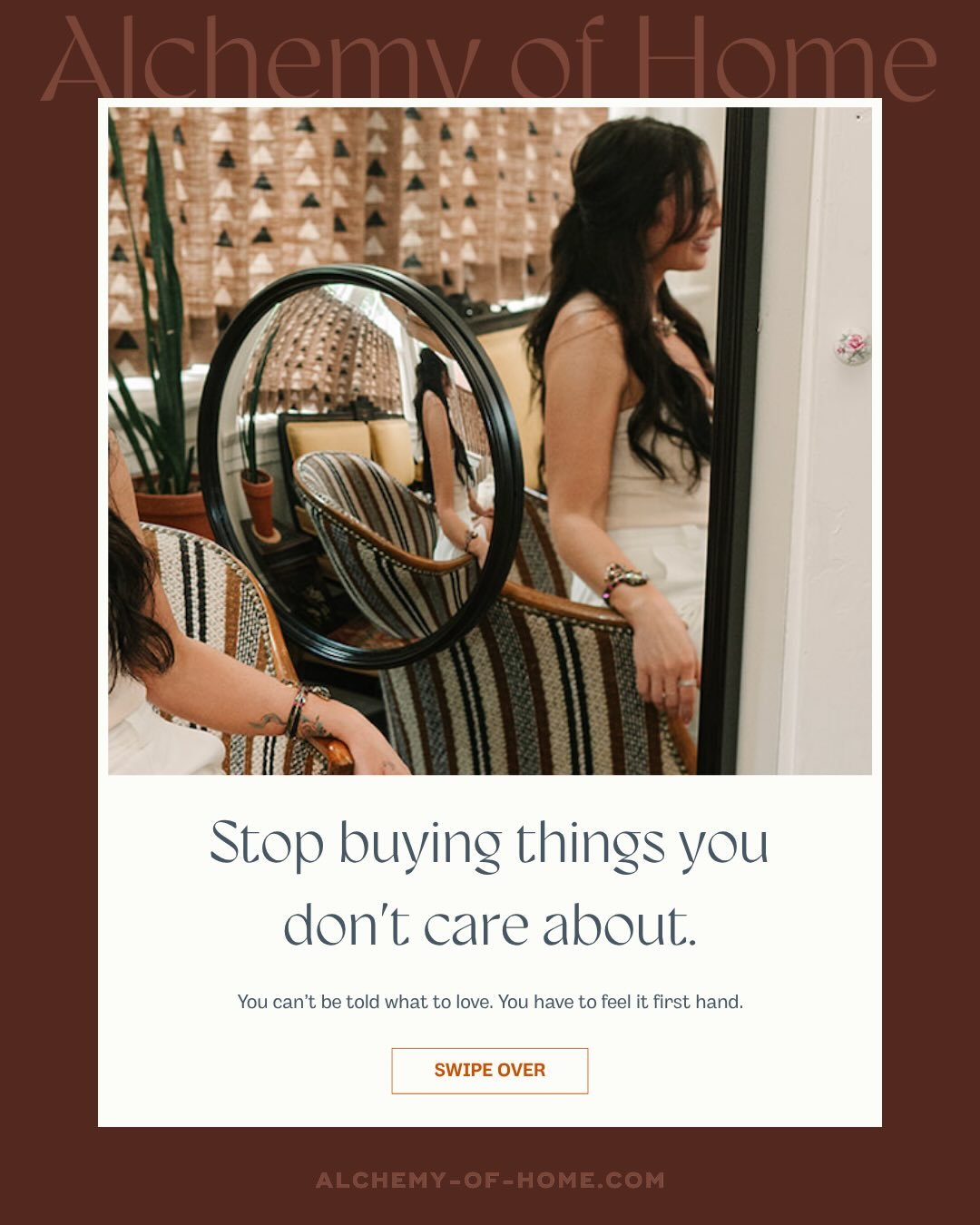 You bought all the things but somehow you still don&rsquo;t feel like it&rsquo;s YOU. 

That&rsquo;s by design! The more you reach for a feeling outside of yourself, the bigger the gap between who you are and what your life looks like becomes. 

Our 