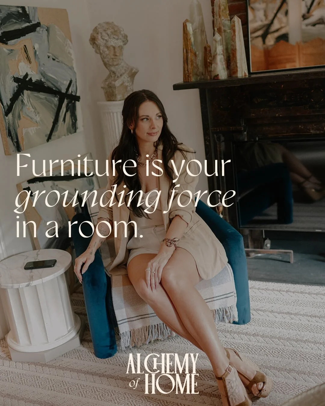 🪄🏠Furniture is step 3 in my design process. It&rsquo;s where we step into authority and make more permanent decisions &mdash; furniture is usually an investment after all. 

Whether we are working with what you have, adding a few new pieces or tota