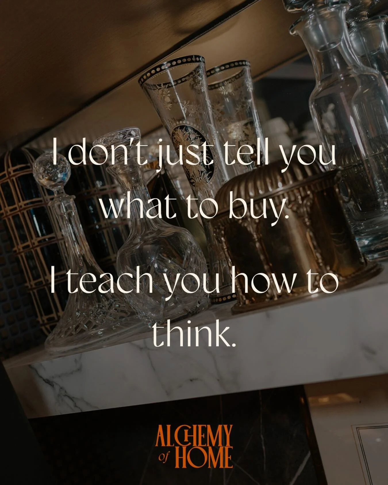 That sounds culty, but hear me out. 

Most people don&rsquo;t actually have a taste issue when it comes to choosing for their home. They do have preferences, they&rsquo;re just deeply overwhelmed with endless options. 

When I help people style their