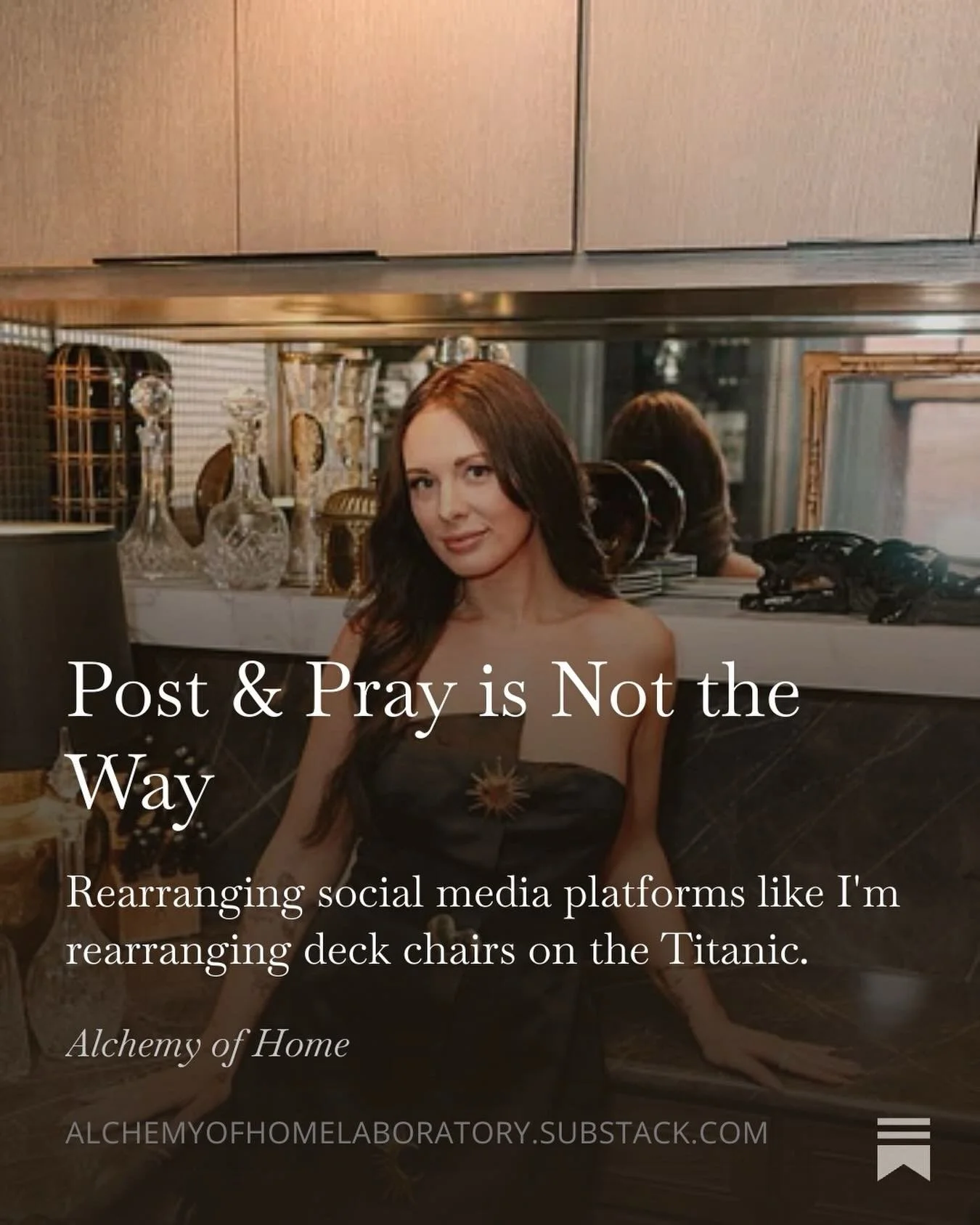 I&rsquo;m tired of &ldquo;post every day!&rdquo; Does that even make sense for you and your real life business?! 

It doesn&rsquo;t make sense for Alchemy of Home because this isn&rsquo;t a content-forward business, and unfortunately I&rsquo;m not Ha