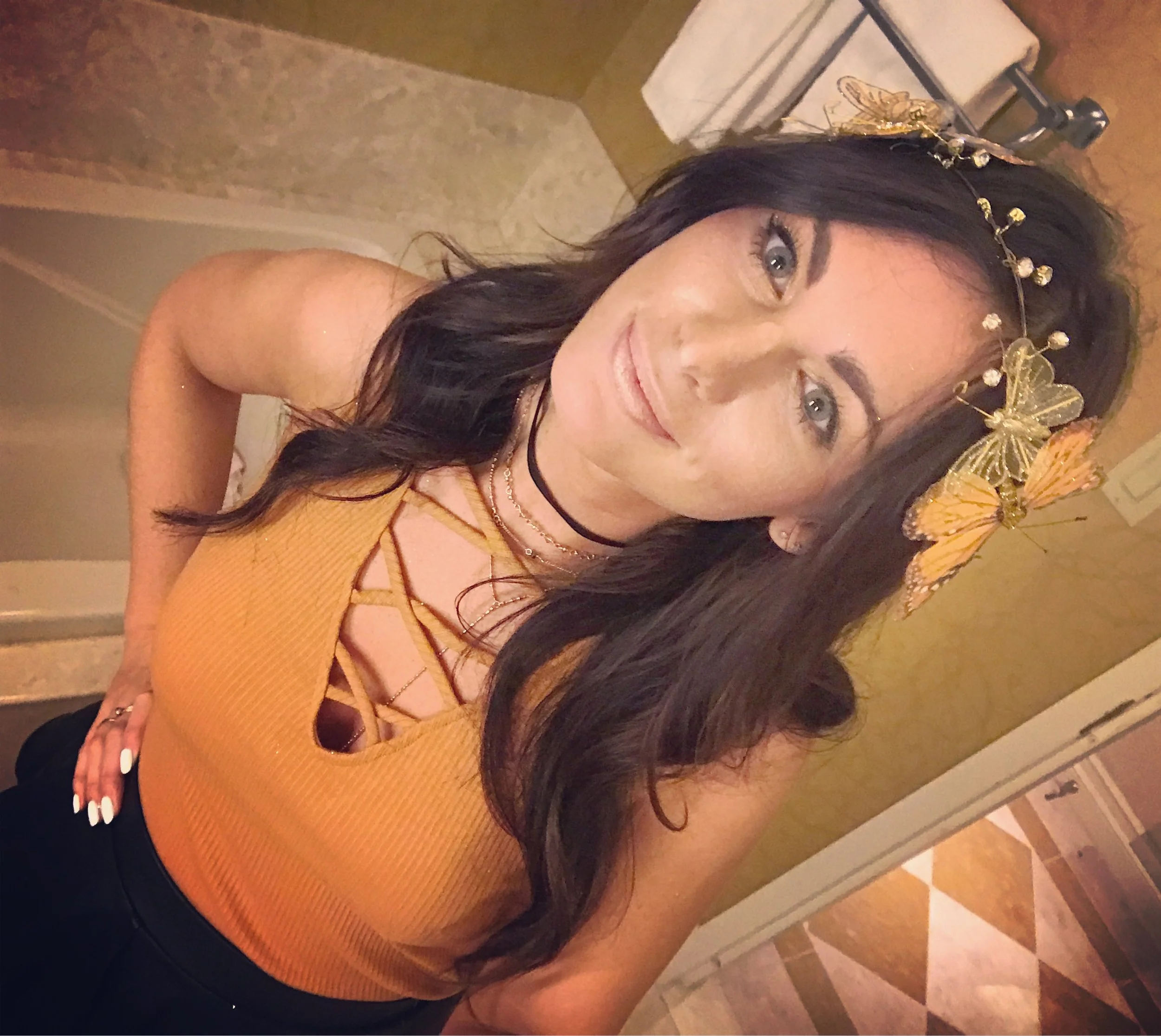 My iconic Snapchat filter costume the night everything blew up