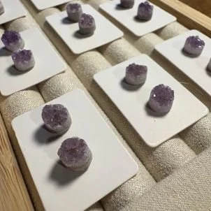 Amethyst Stud Earrings