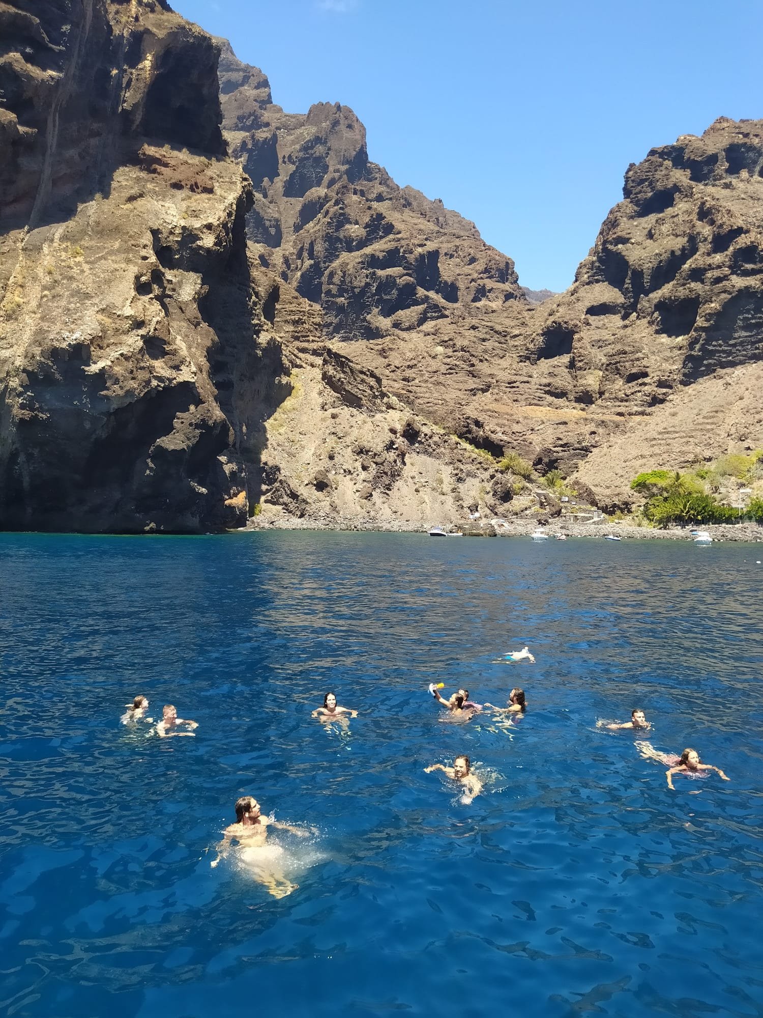 People swimming
