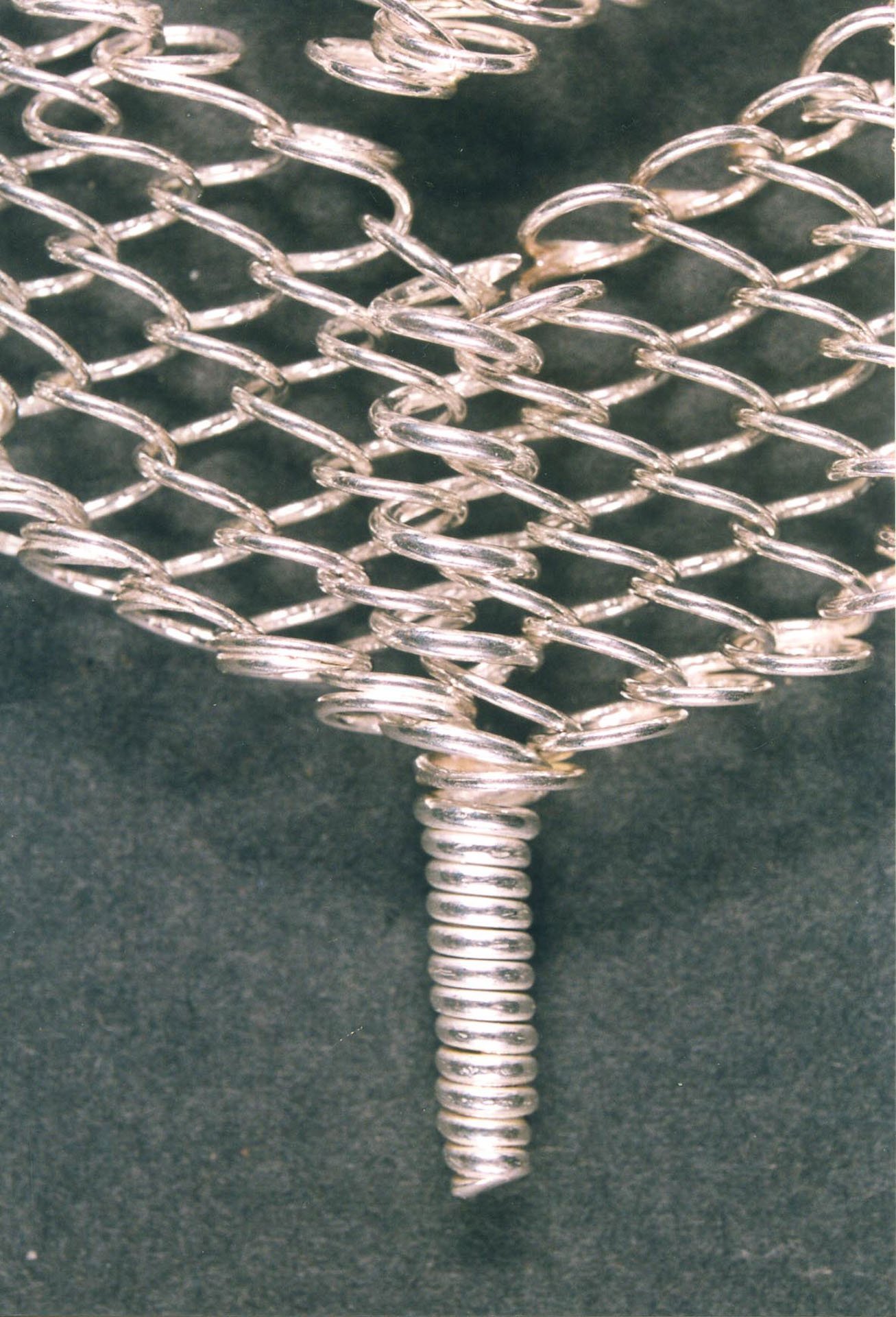 Interlace Springs - intergrated fastening - sterling silver