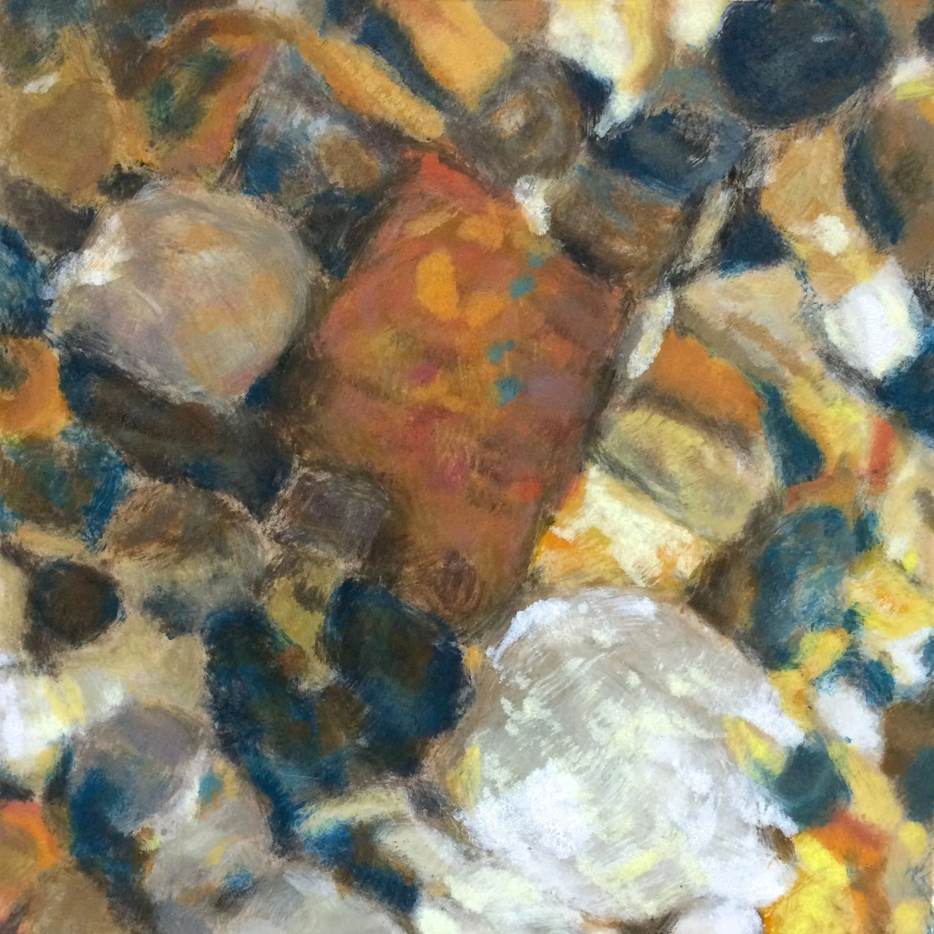 Katherine McDowell, Lake Michigan Rocks Monotype