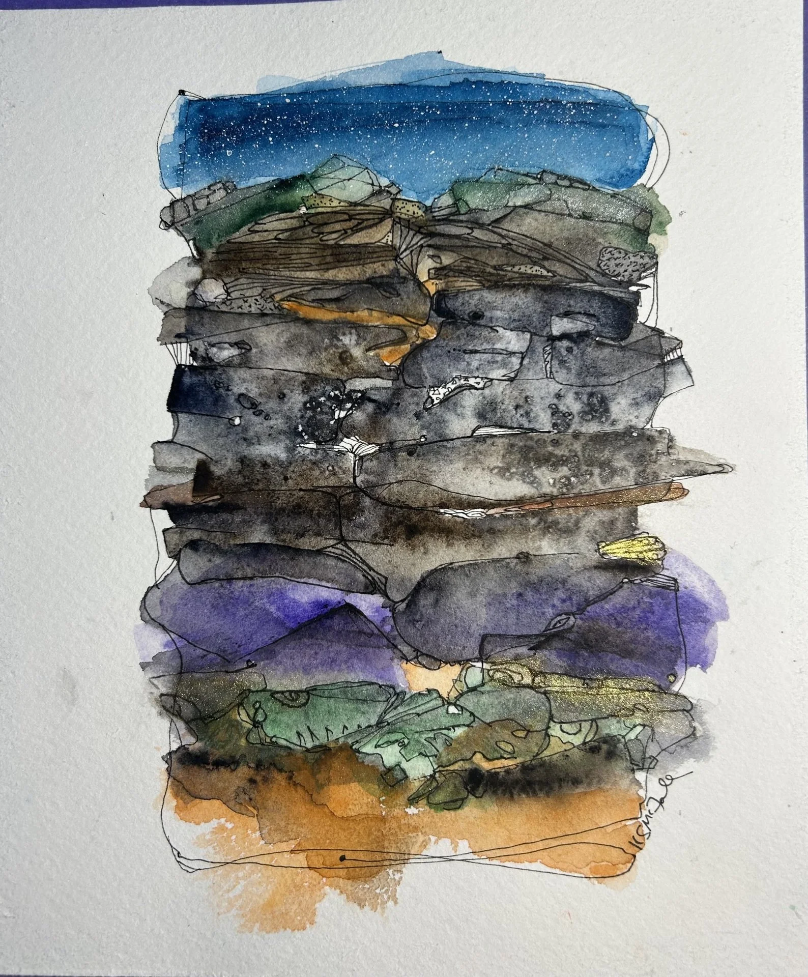 Kathleen McFall, Geo-Abstraction: Crack Up, the Great Rift Valley (Africa)